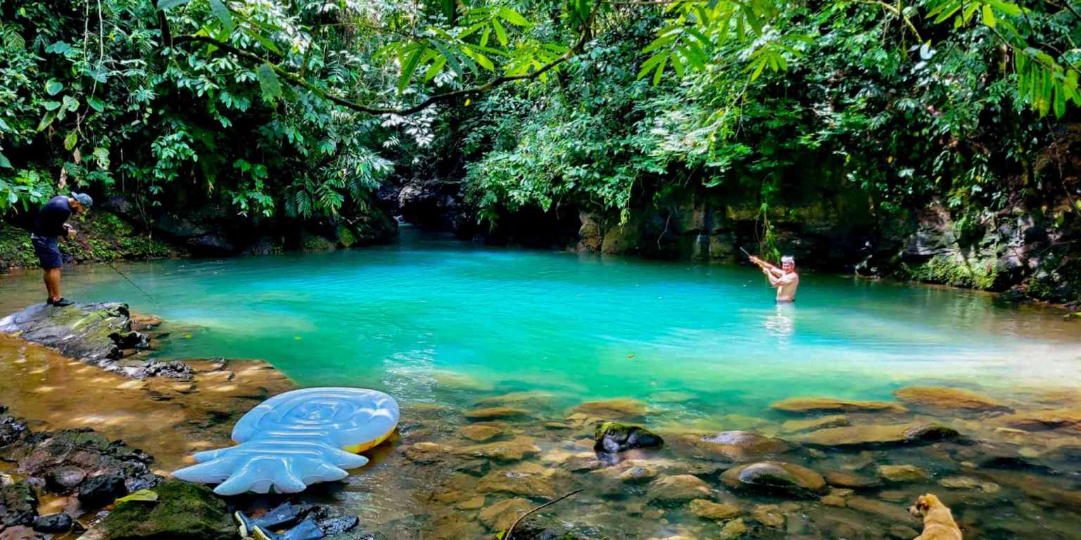 2 (1) Cozy 1-Bedroom Loft Home Perfect for a Couple or an Short-Term Rental Includes Huge Jungle Yard with Year-Round River & Many Magical Swimming Holes & Further Development Options in Ojochal Costa Rica