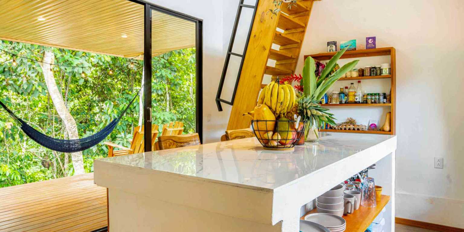 2 (9) Cozy 1-Bedroom Loft Home Perfect for a Couple or an Short-Term Rental Includes Huge Jungle Yard with Year-Round River & Many Magical Swimming Holes & Further Development Options in Ojochal Costa Rica