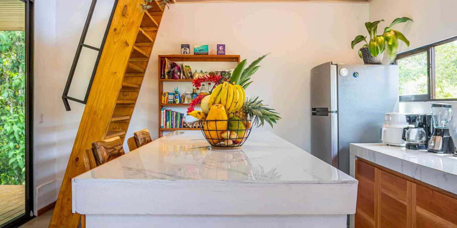 2 (5) Cozy 1-Bedroom Loft Home Perfect for a Couple or an Short-Term Rental Includes Huge Jungle Yard with Year-Round River & Many Magical Swimming Holes & Further Development Options in Ojochal Costa Rica