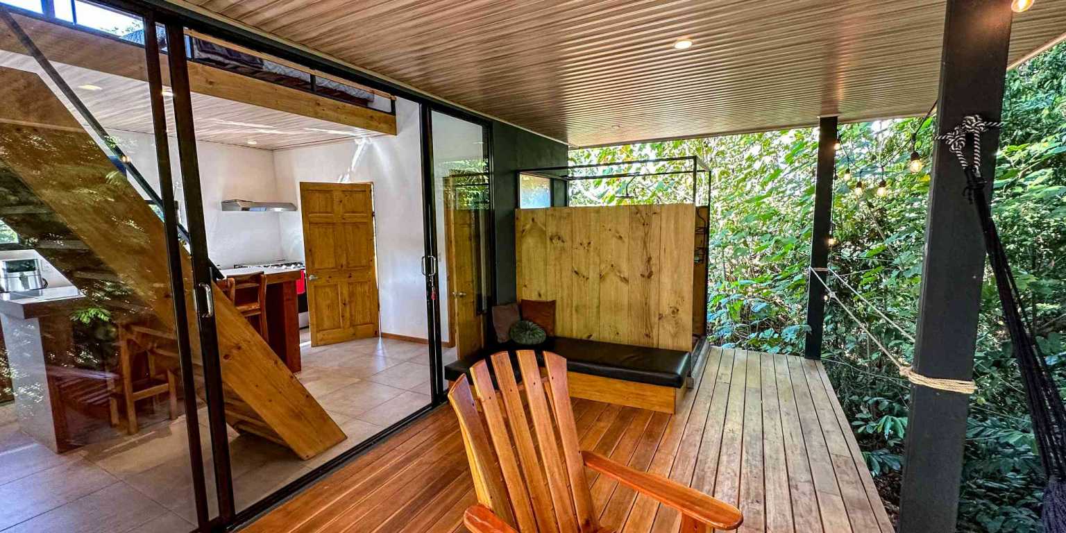 1 (32) Cozy 1-Bedroom Loft Home Perfect for a Couple or an Short-Term Rental Includes Huge Jungle Yard with Year-Round River & Many Magical Swimming Holes & Further Development Options in Ojochal Costa Rica