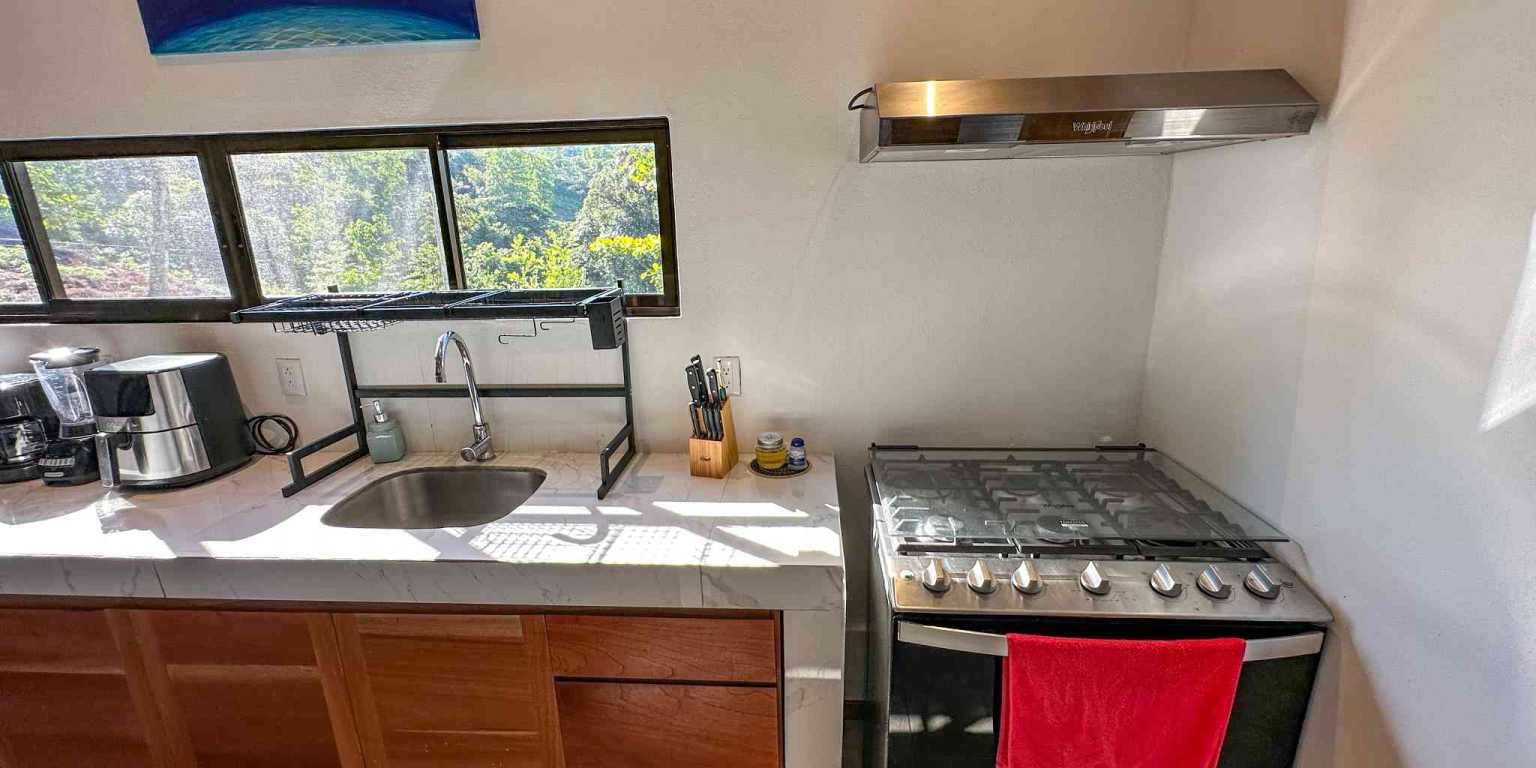 1 (43) Cozy 1-Bedroom Loft Home Perfect for a Couple or an Short-Term Rental Includes Huge Jungle Yard with Year-Round River & Many Magical Swimming Holes & Further Development Options in Ojochal Costa Rica