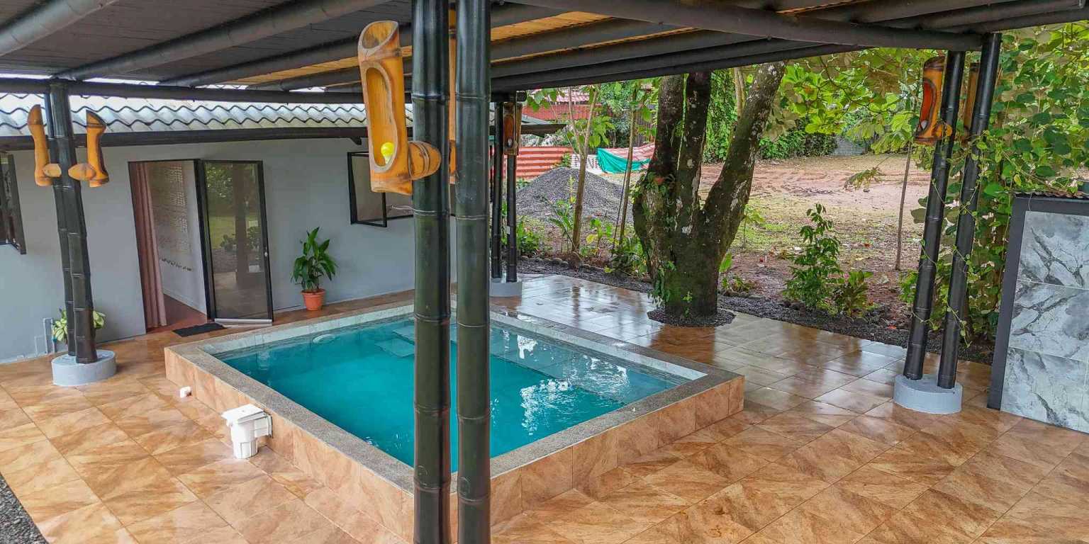 1 (52) Contemporary 3-Bedroom Home Surrounded by Uvita’s Amenities but Just a Short Stroll to Tropical Beaches in Uvita Costa Rica