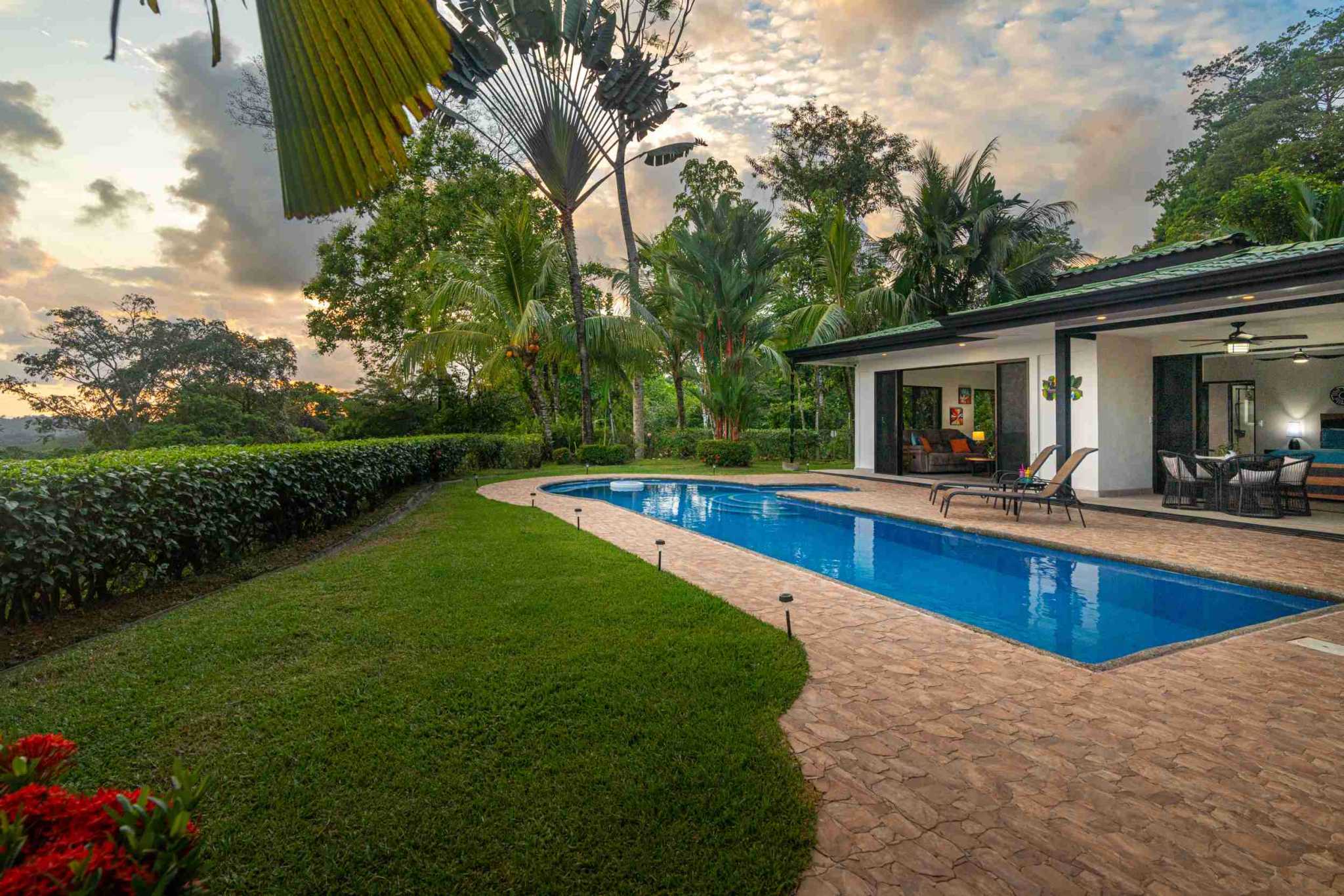 37654- (42) Breathtaking Ocean Sunset Views from 2-Bedroom Home in Ojochal Costa Rica