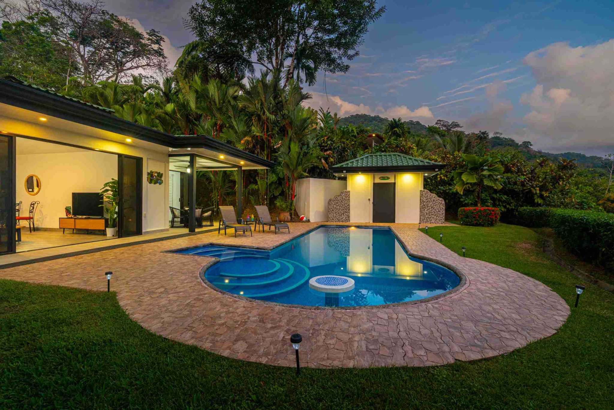 37654- (44) Breathtaking Ocean Sunset Views from 2-Bedroom Home in Ojochal Costa Rica
