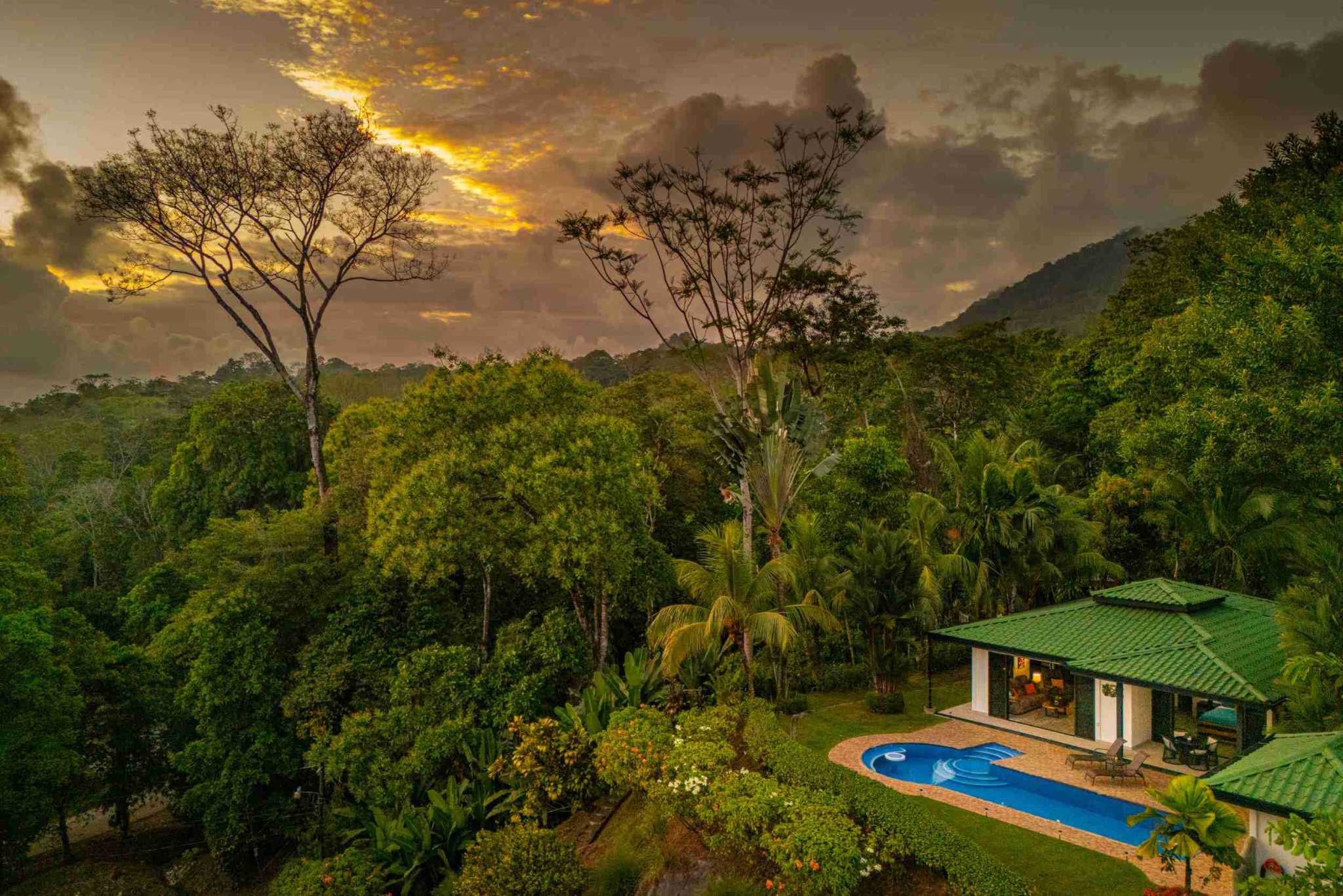 37654- (9) Breathtaking Ocean Sunset Views from 2-Bedroom Home in Ojochal Costa Rica