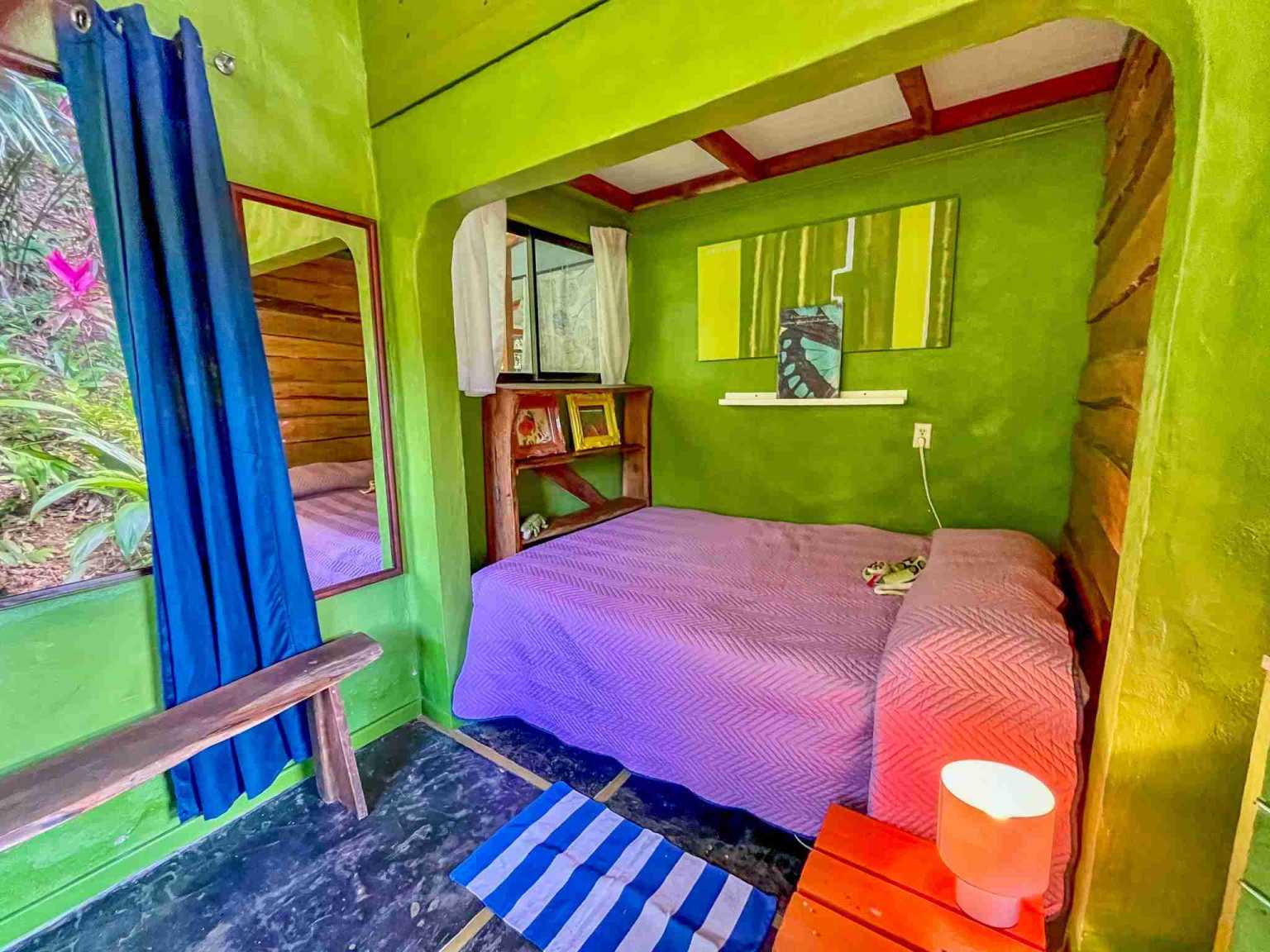 Colorful Jungle 2-Bedroom Ocean View Home with Privacy, Room to Build More in Lagunas near Dominical Costa Rica