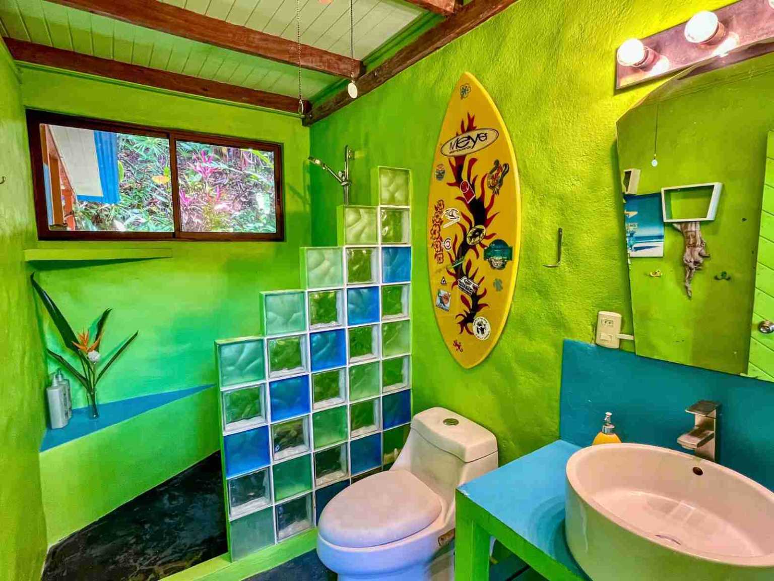 Colorful Jungle 2-Bedroom Ocean View Home with Privacy, Room to Build More in Lagunas near Dominical Costa Rica