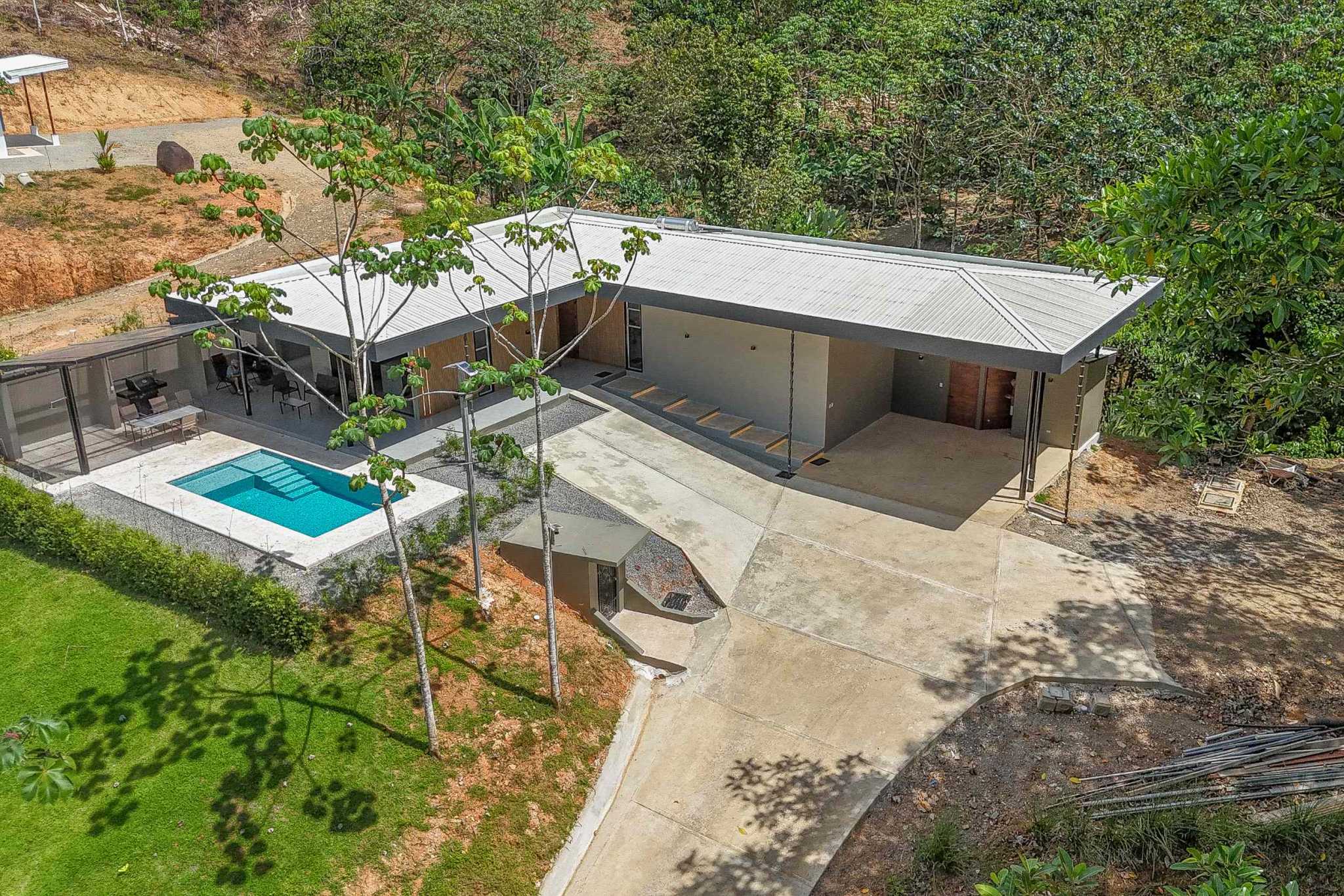 38857-ph11 (15) Brand New Home with Perfect Tropical Design, Bordering Jungle Area with Delightful Mountain & Rainforest Views in Ojochal Costa Rica