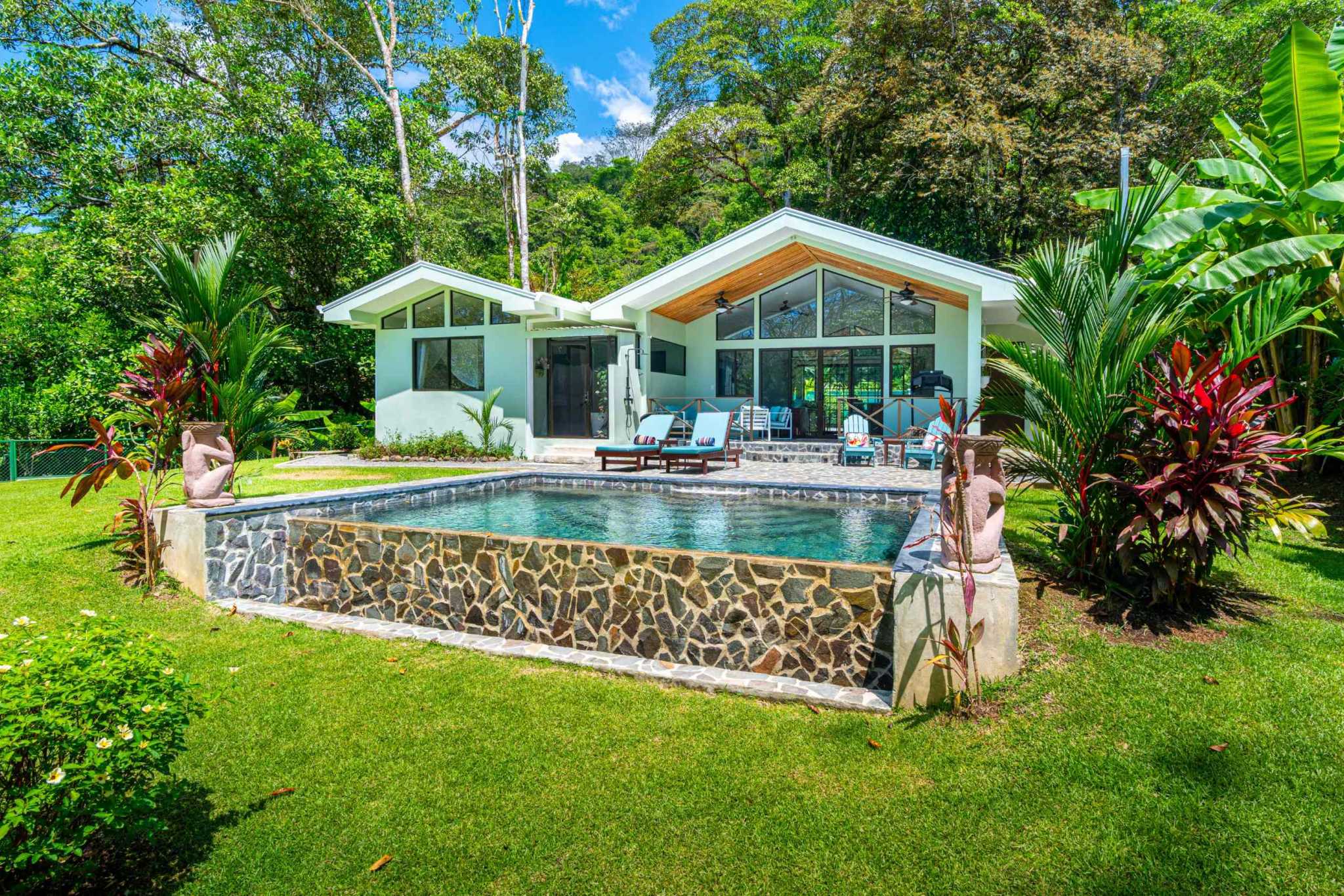 39945 (32) Private Jungle View 3-Bedroom Home with Fruit Trees & Chicken Coop in Uvita Costa Rica