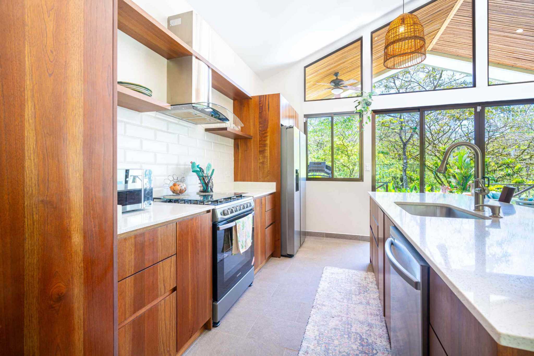39945 (22) Private Jungle View 3-Bedroom Home with Fruit Trees & Chicken Coop in Uvita Costa Rica