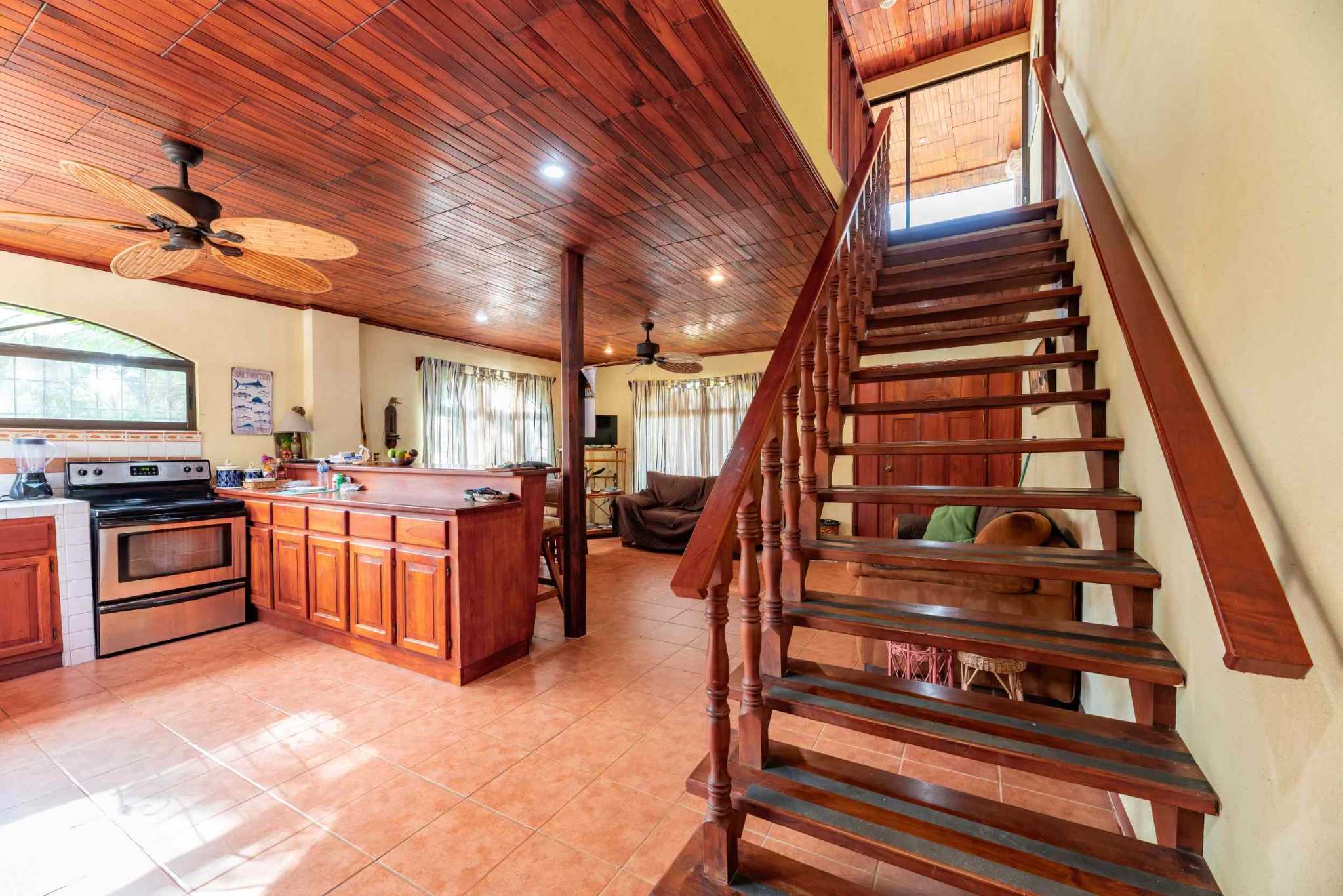 Fully Furnished 3-Bedroom Colonial Style Home with Spacious Grounds in Tinamastes Costa Rica