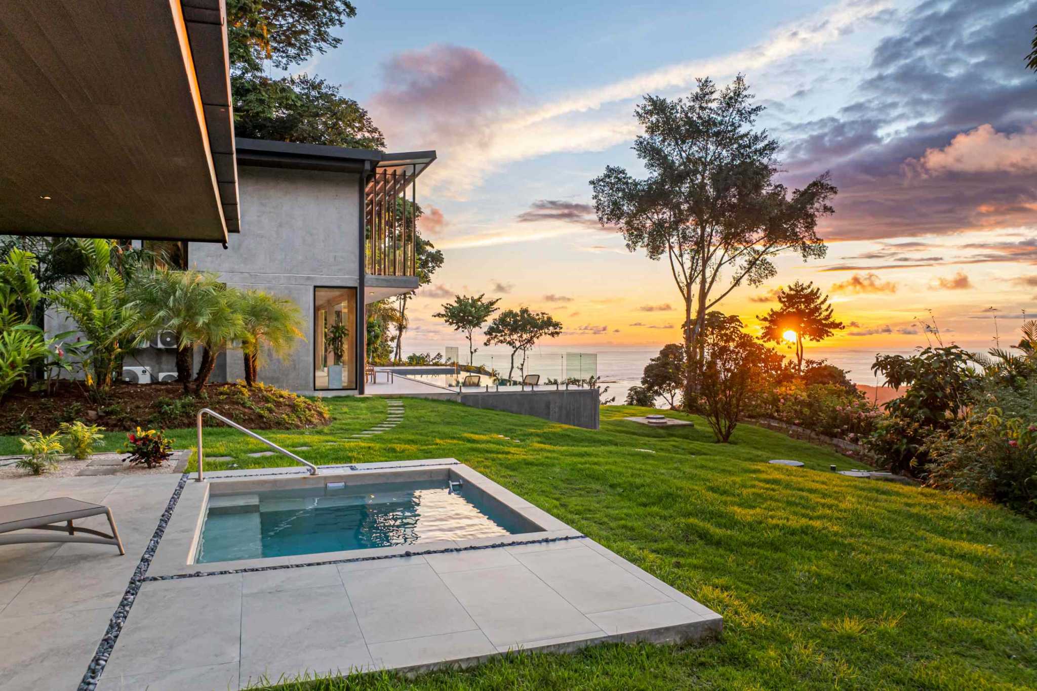 New-Construction Estate Property with 5+ Acres, Modern Style & Ocean Views of the Whale’s Tail in Uvita Costa Rica