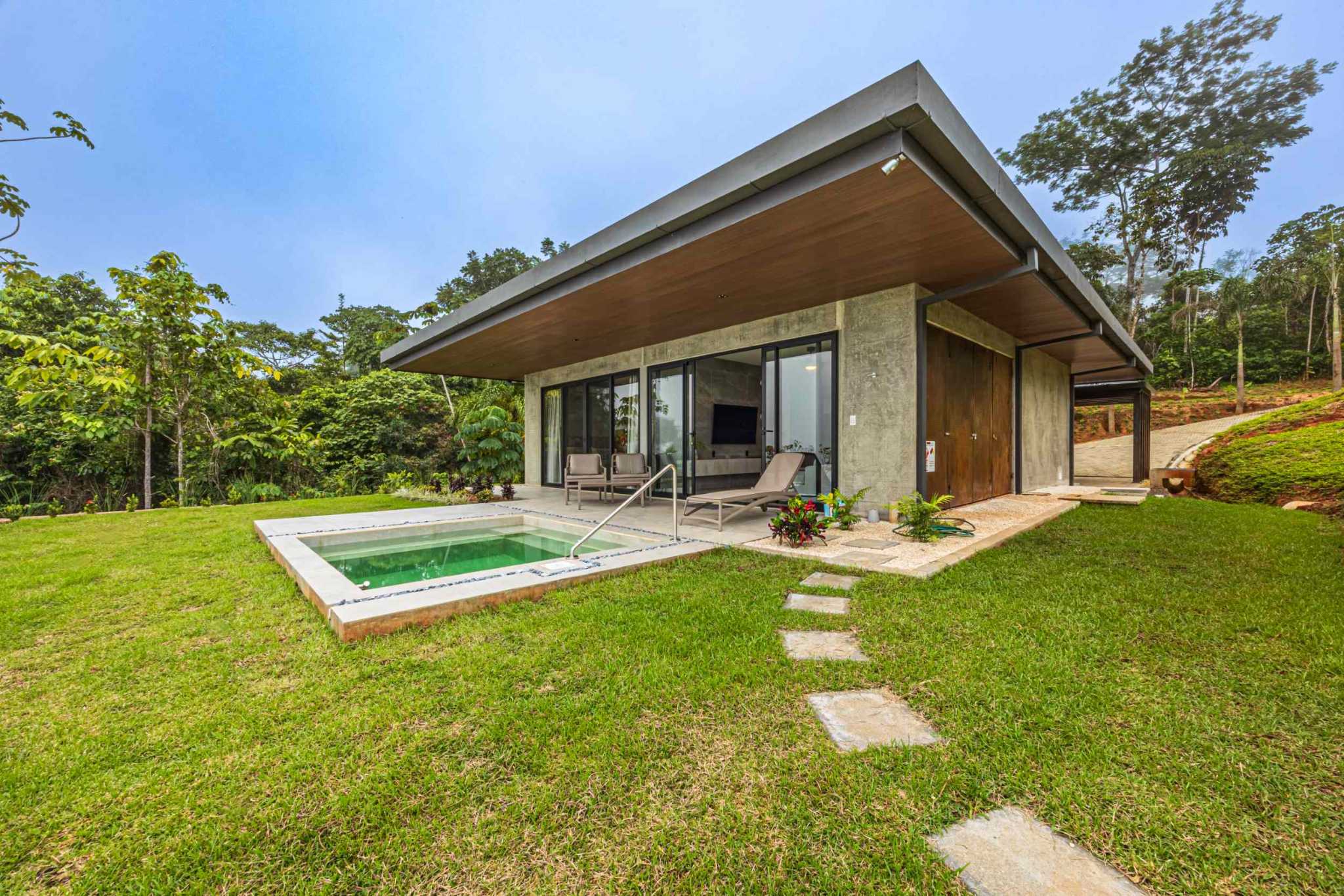 New-Construction Estate Property with 5+ Acres, Modern Style & Ocean Views of the Whale’s Tail in Uvita Costa Rica