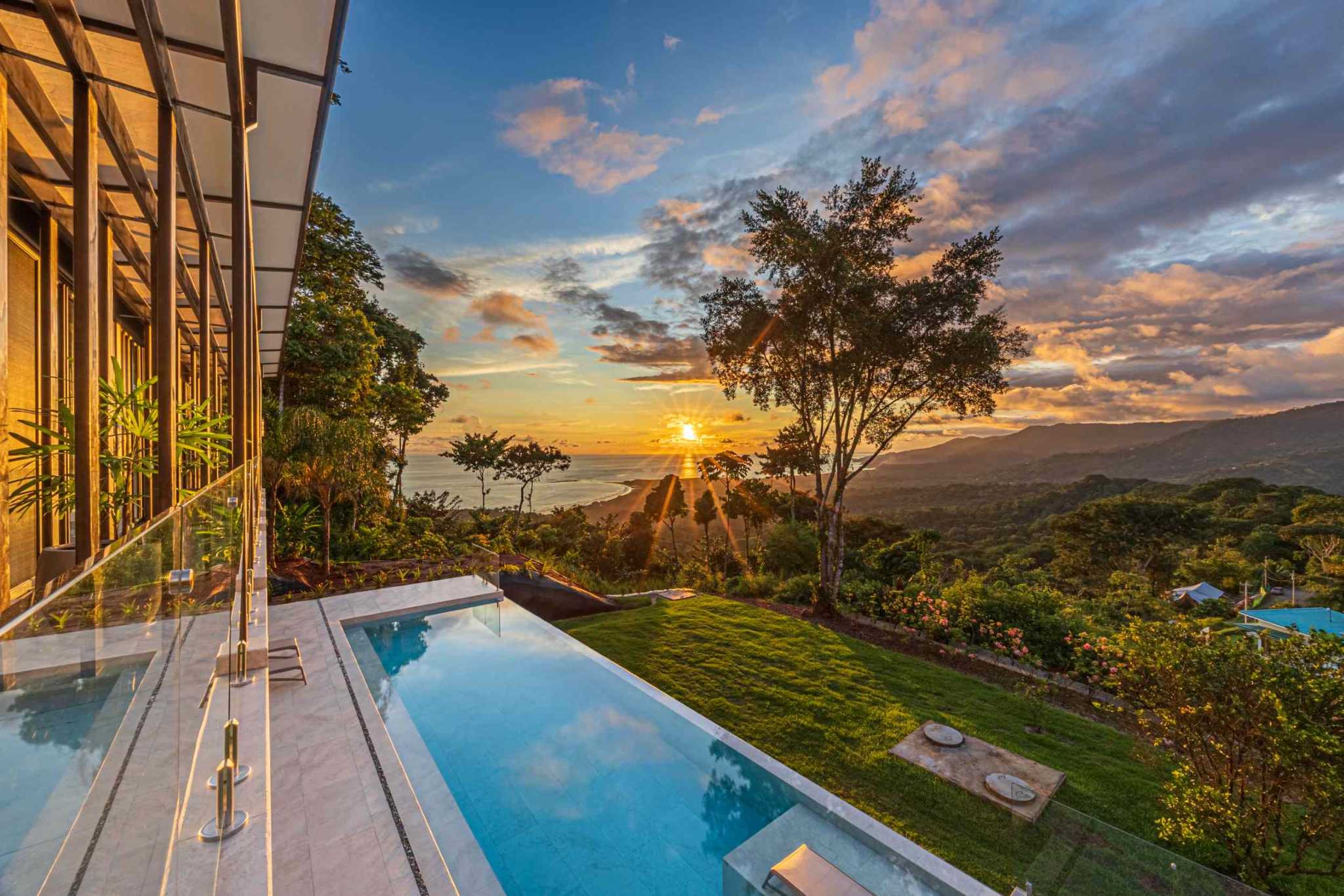 New-Construction Estate Property with 5+ Acres, Modern Style & Ocean Views of the Whale’s Tail in Uvita Costa Rica