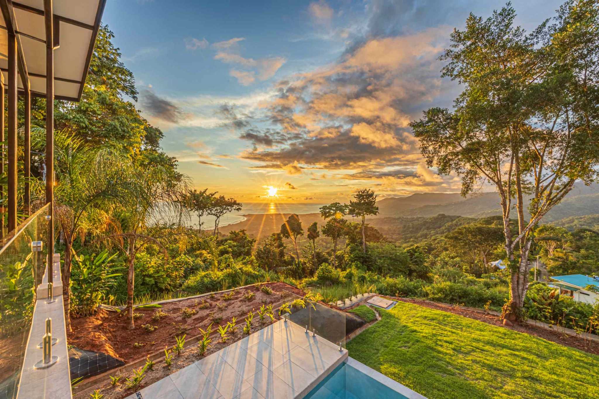 New-Construction Estate Property with 5+ Acres, Modern Style & Ocean Views of the Whale’s Tail in Uvita Costa Rica