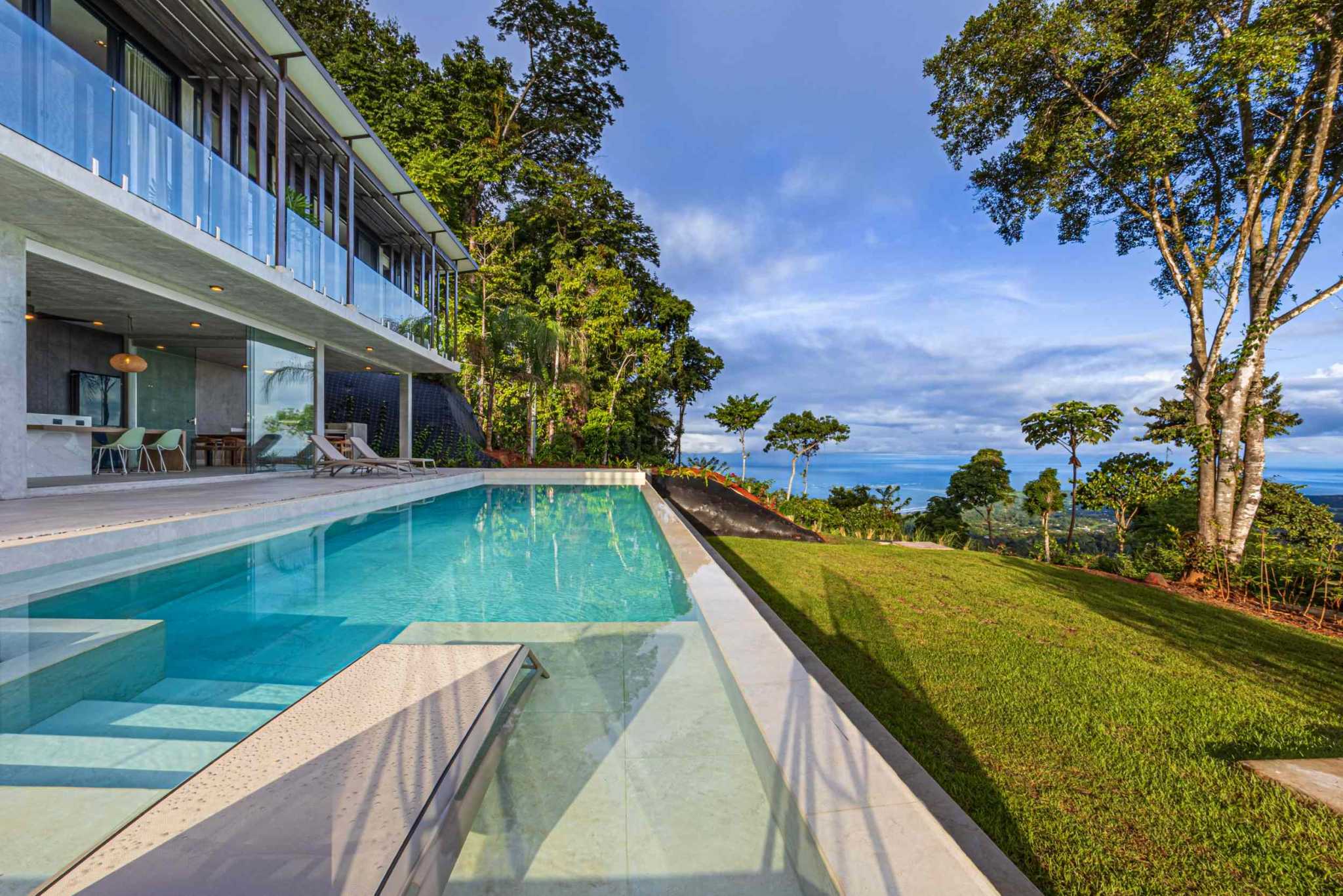 New-Construction Estate Property with 5+ Acres, Modern Style & Ocean Views of the Whale’s Tail in Uvita Costa Rica