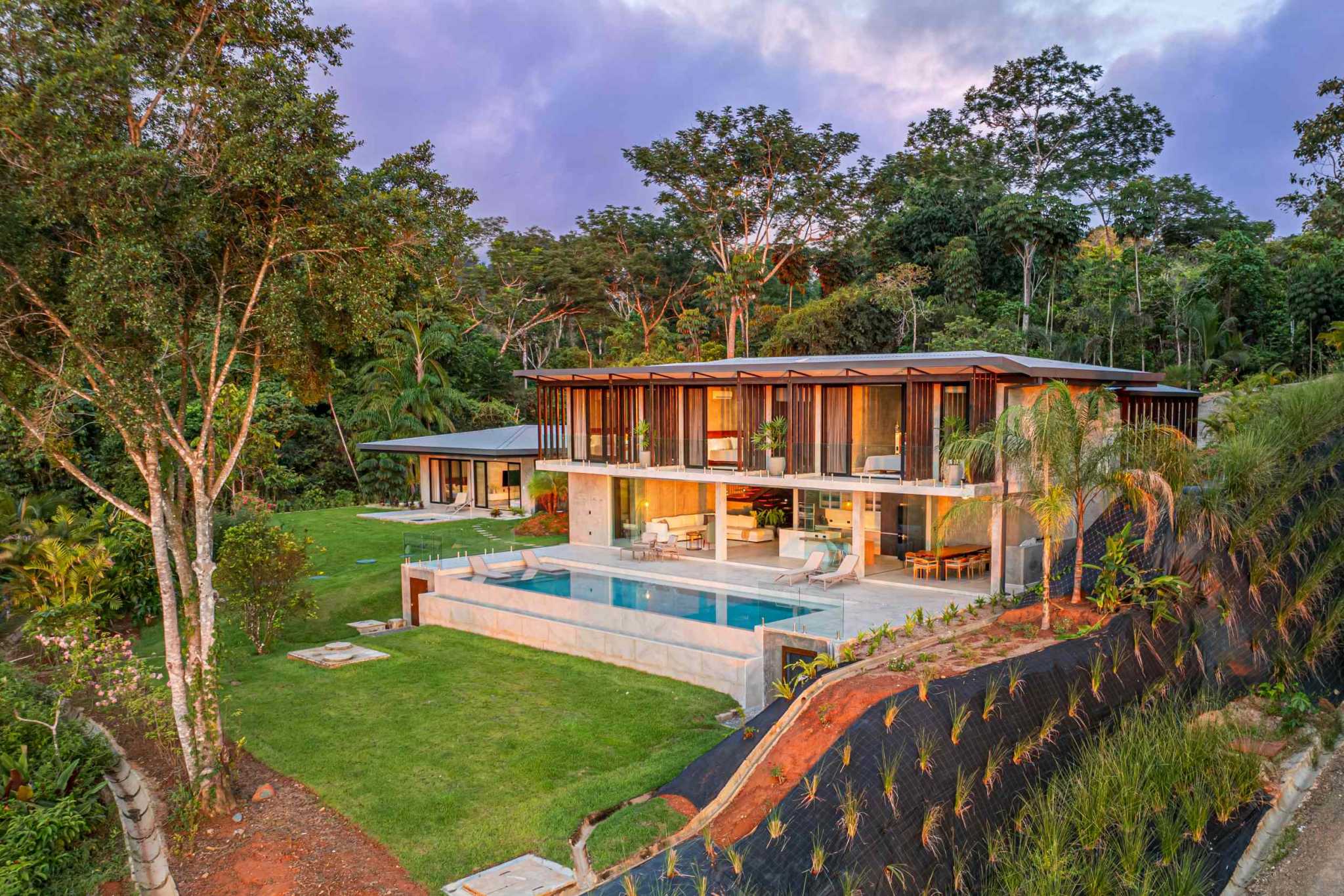 New-Construction Estate Property with 5+ Acres, Modern Style & Ocean Views of the Whale’s Tail in Uvita Costa Rica