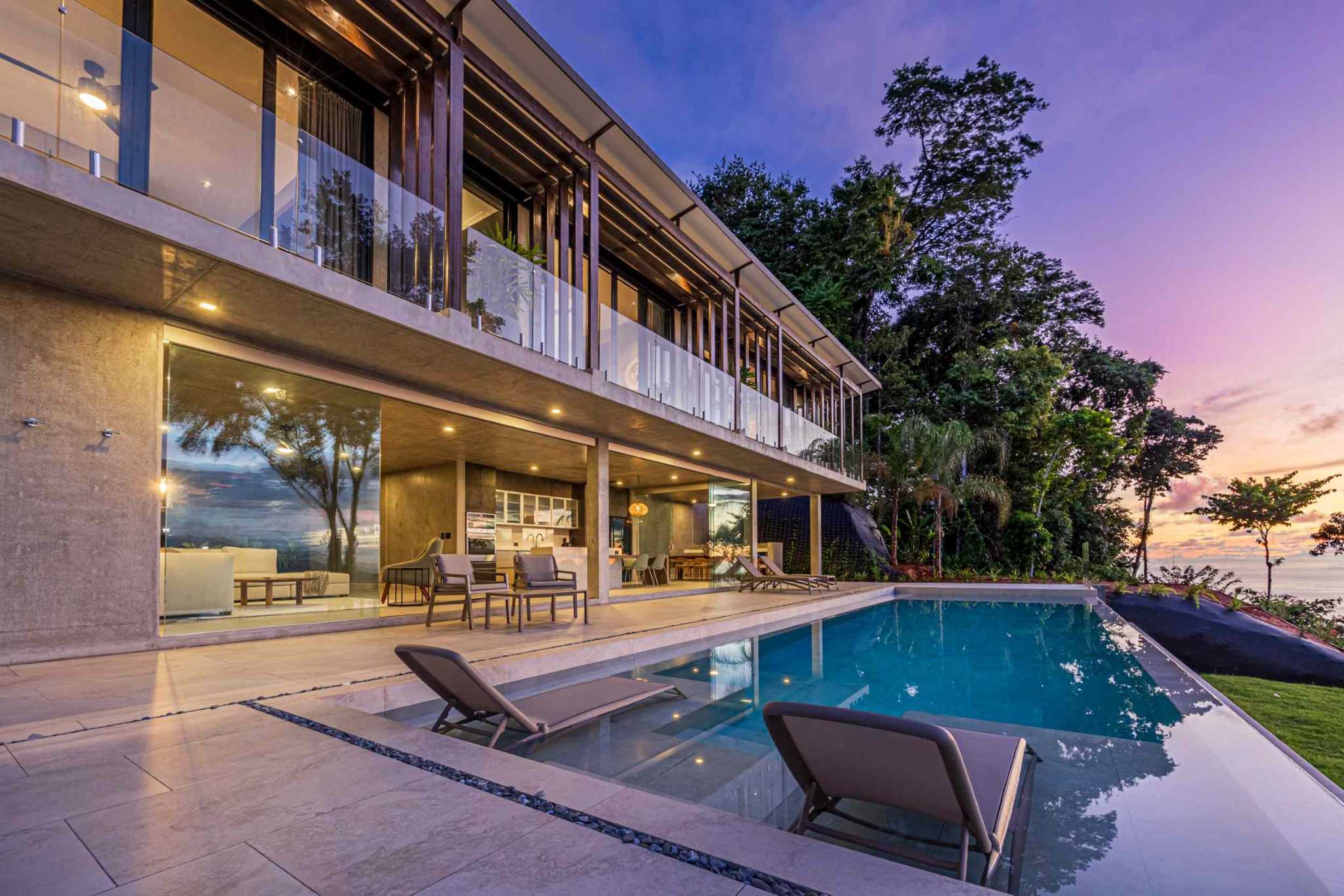 New-Construction Estate Property with 5+ Acres, Modern Style & Ocean Views of the Whale’s Tail in Uvita Costa Rica