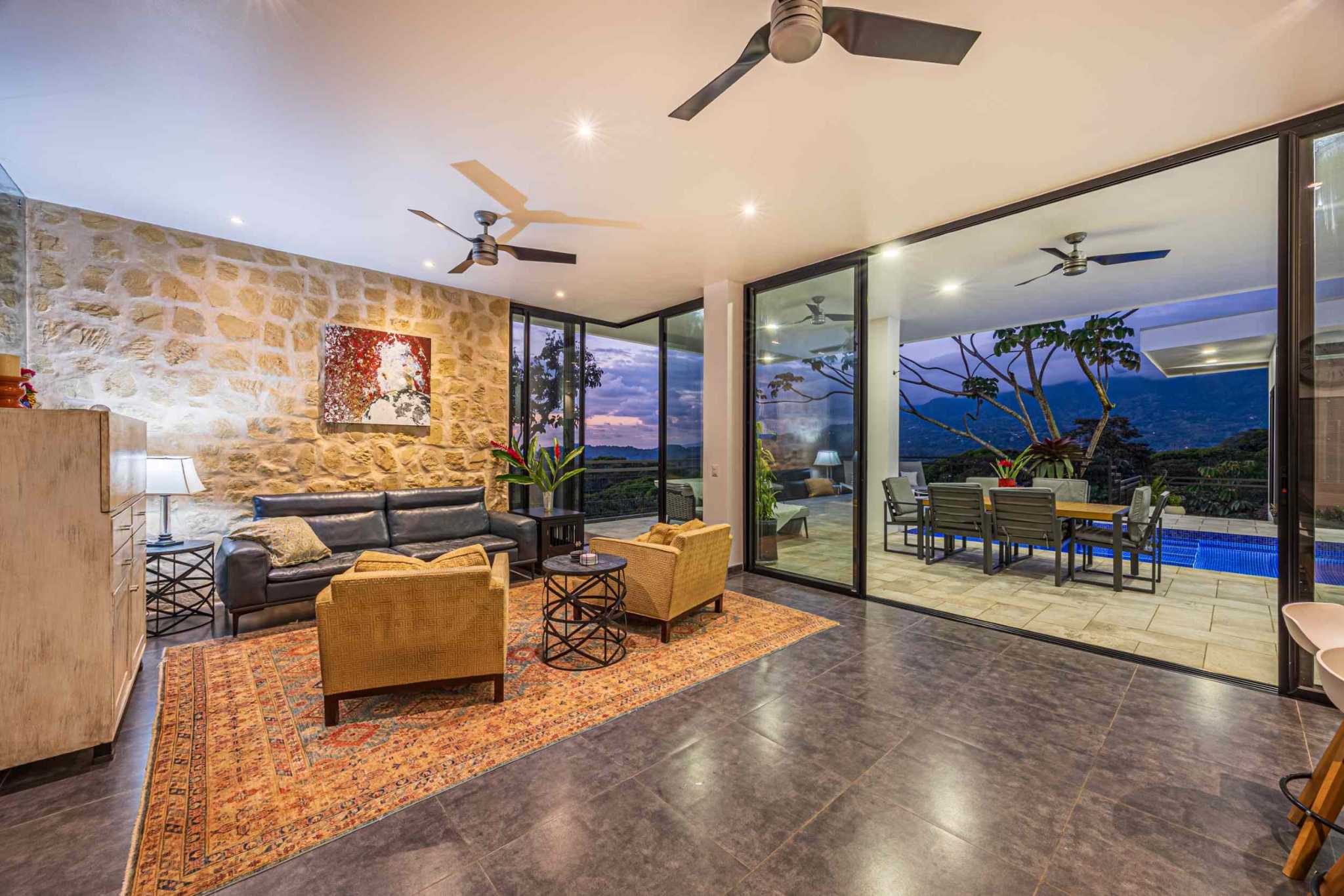 Stunning Mountain & Ocean Views in a 3-Bedroom Luxury Home on Calle Perezoso in Ojochal Costa Rica