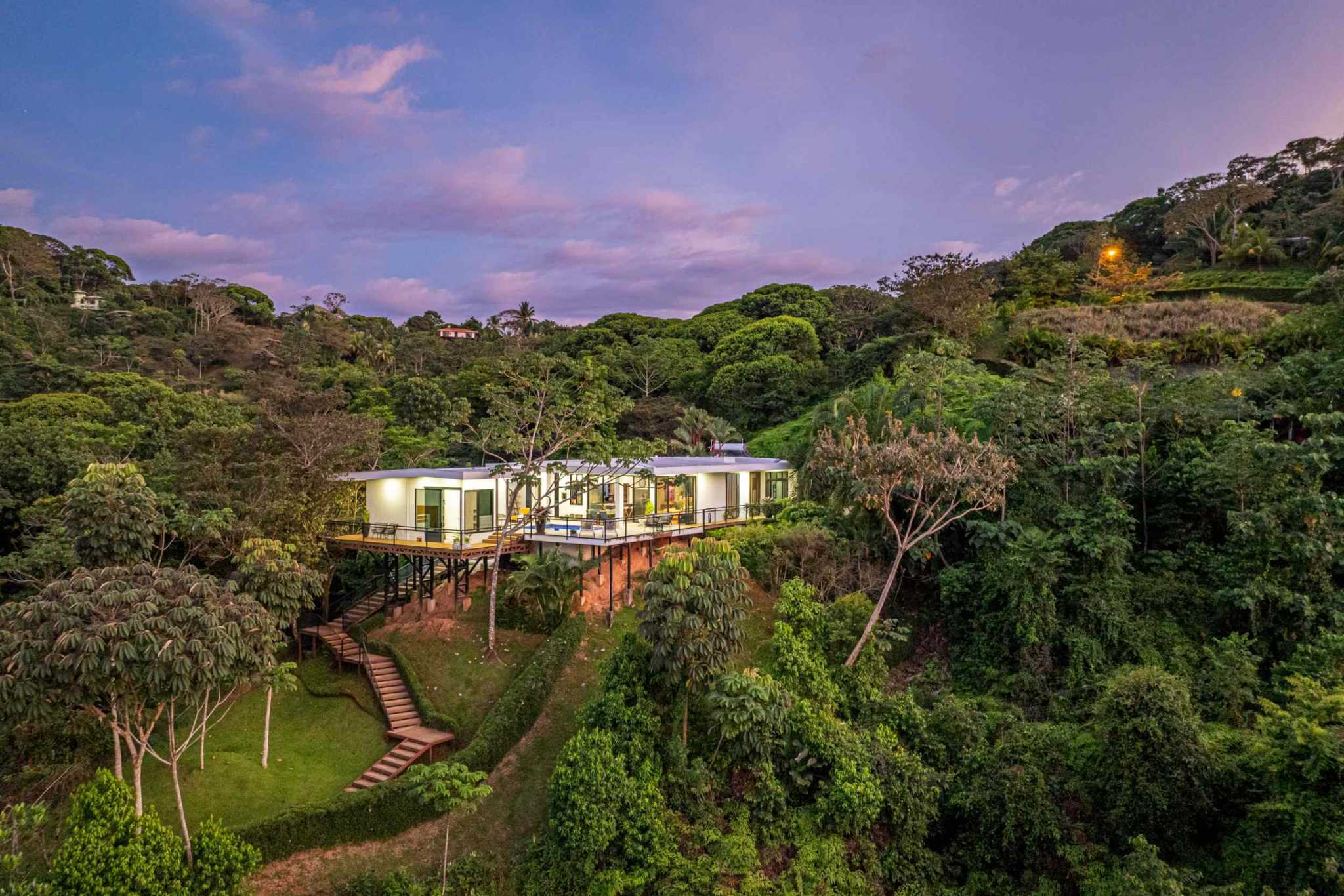 Stunning Mountain & Ocean Views in a 3-Bedroom Luxury Home on Calle Perezoso in Ojochal Costa Rica
