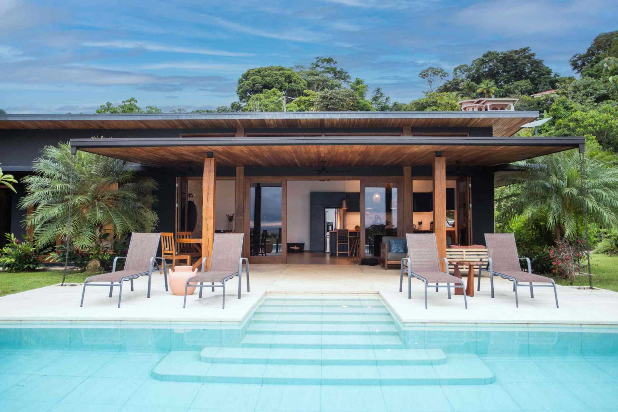 41627 (49) Ocean View 3-Bedroom Home on Desirable Perezoso Road with Wide Panoramic Sunset Ocean Views in Ojochal Costa Rica