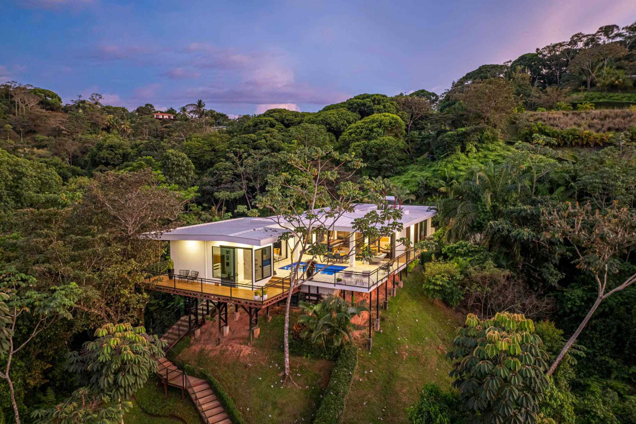 Stunning Mountain & Ocean Views in a 3-Bedroom Luxury Home on Calle Perezoso in Ojochal Costa Rica