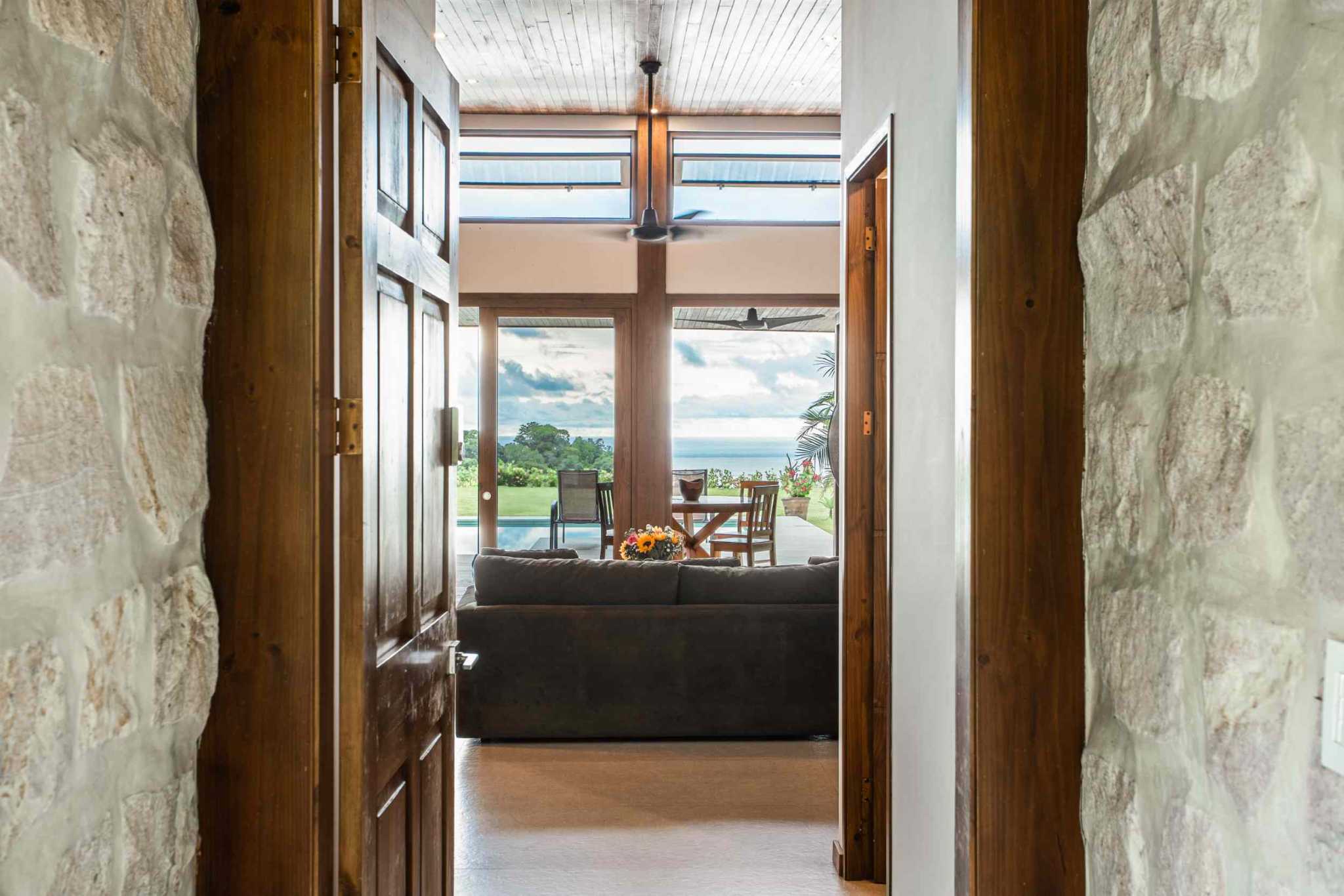 41627 (57) Ocean View 3-Bedroom Home on Desirable Perezoso Road with Wide Panoramic Sunset Ocean Views in Ojochal Costa Rica