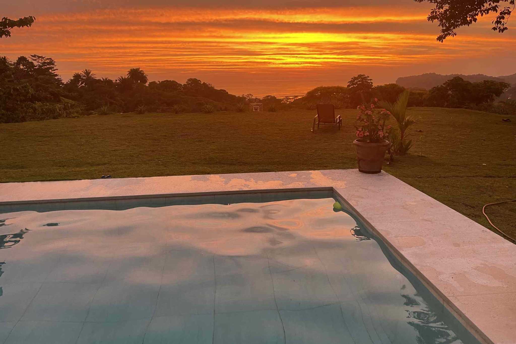 41627 (2) Ocean View 3-Bedroom Home on Desirable Perezoso Road with Wide Panoramic Sunset Ocean Views in Ojochal Costa Rica