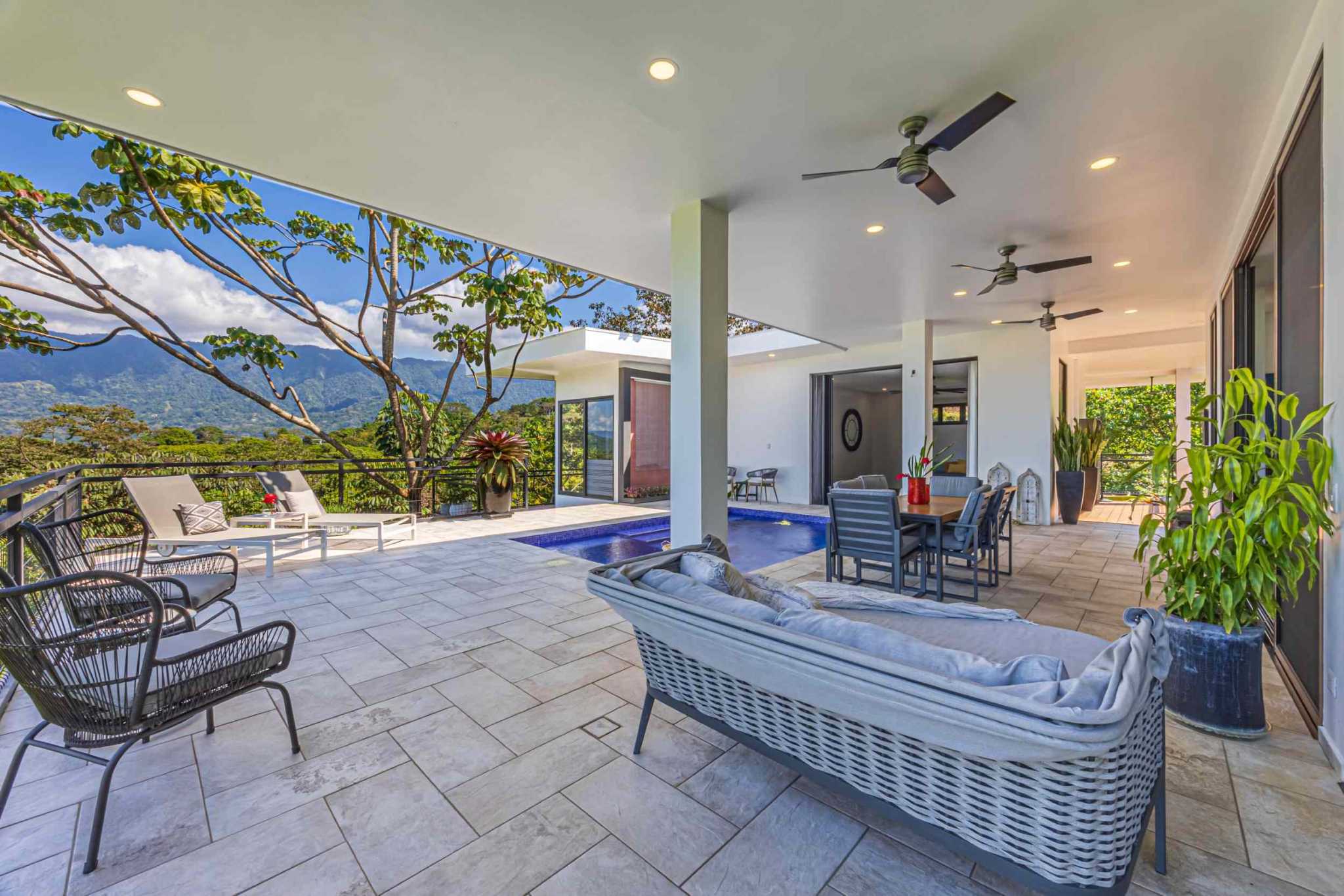 Stunning Mountain & Ocean Views in a 3-Bedroom Luxury Home on Calle Perezoso in Ojochal Costa Rica