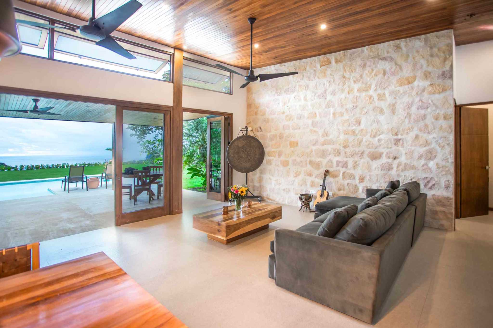 41627 (28) Ocean View 3-Bedroom Home on Desirable Perezoso Road with Wide Panoramic Sunset Ocean Views in Ojochal Costa Rica