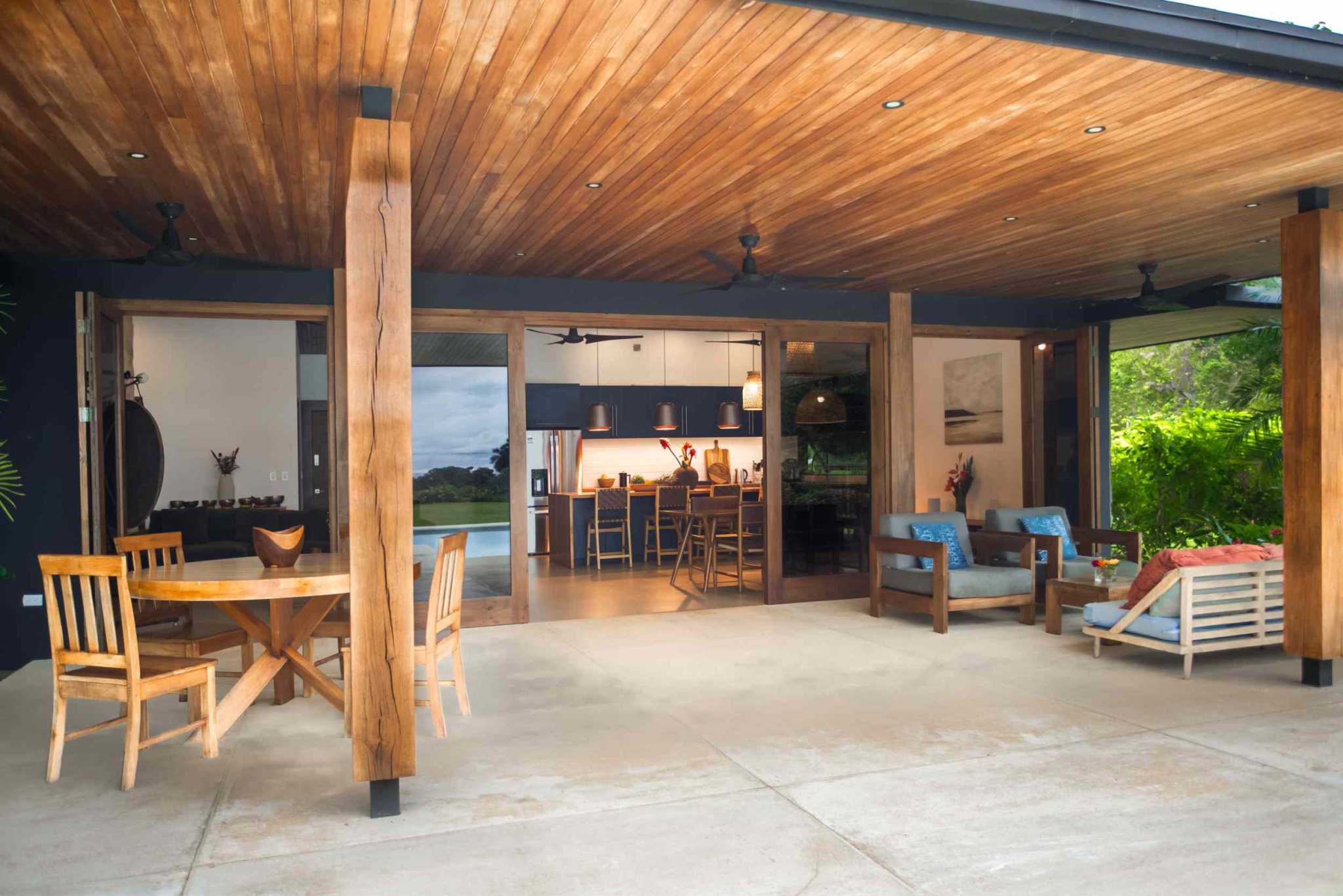 41627 (40) Ocean View 3-Bedroom Home on Desirable Perezoso Road with Wide Panoramic Sunset Ocean Views in Ojochal Costa Rica