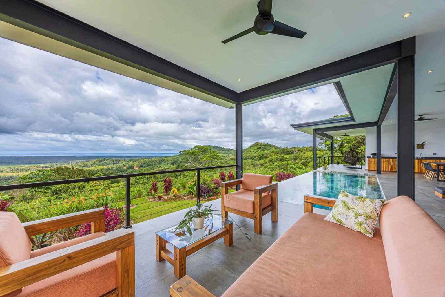 Brand New Modern Ocean View 4-Bedroom Home With Big Opportunity on 11+ acres in Tres Rios Costa Rica