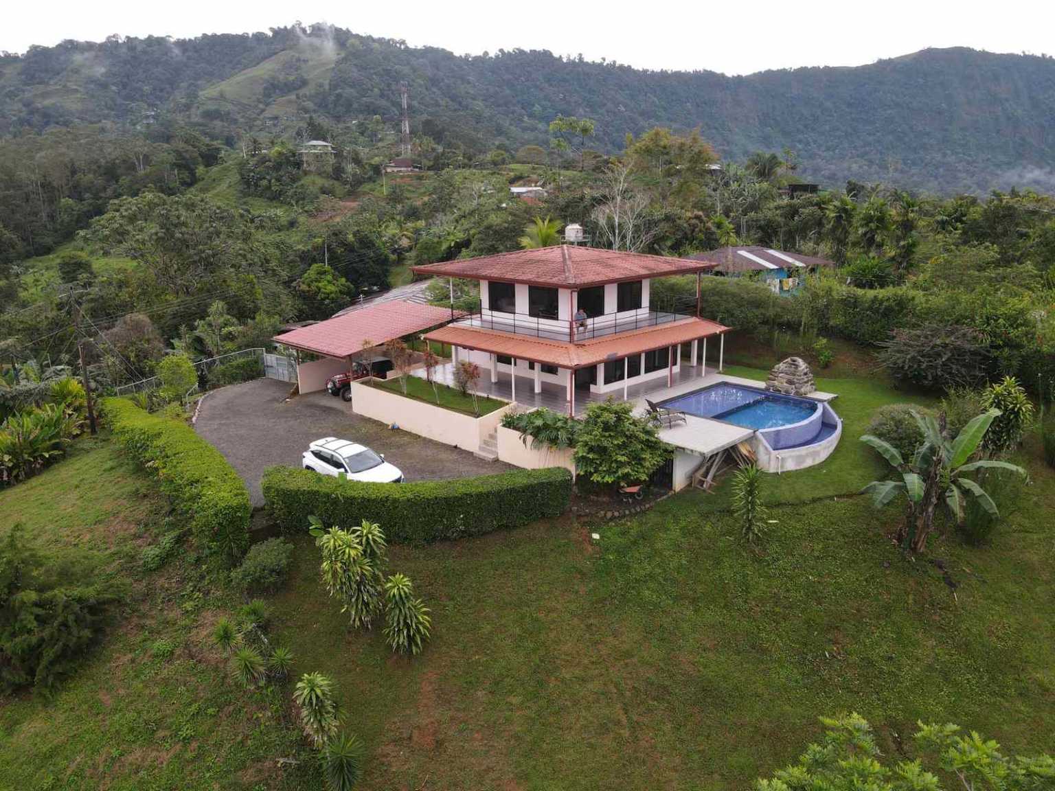 42218 (26) Panoramic Mountain & Ocean View 2-Bedroom Home with Pool in Tinamastes Costa Rica