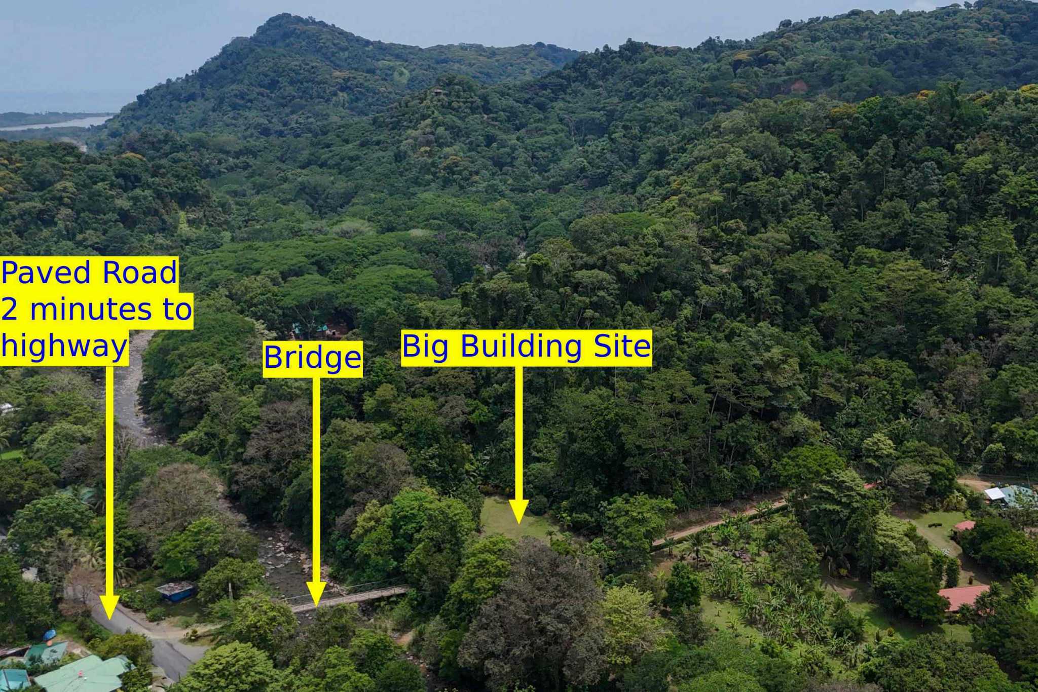 42804 (25) Private Riverside Garden of Eden with Mature Plants & Big Flat Building Area in Tres Rios Costa Rica
