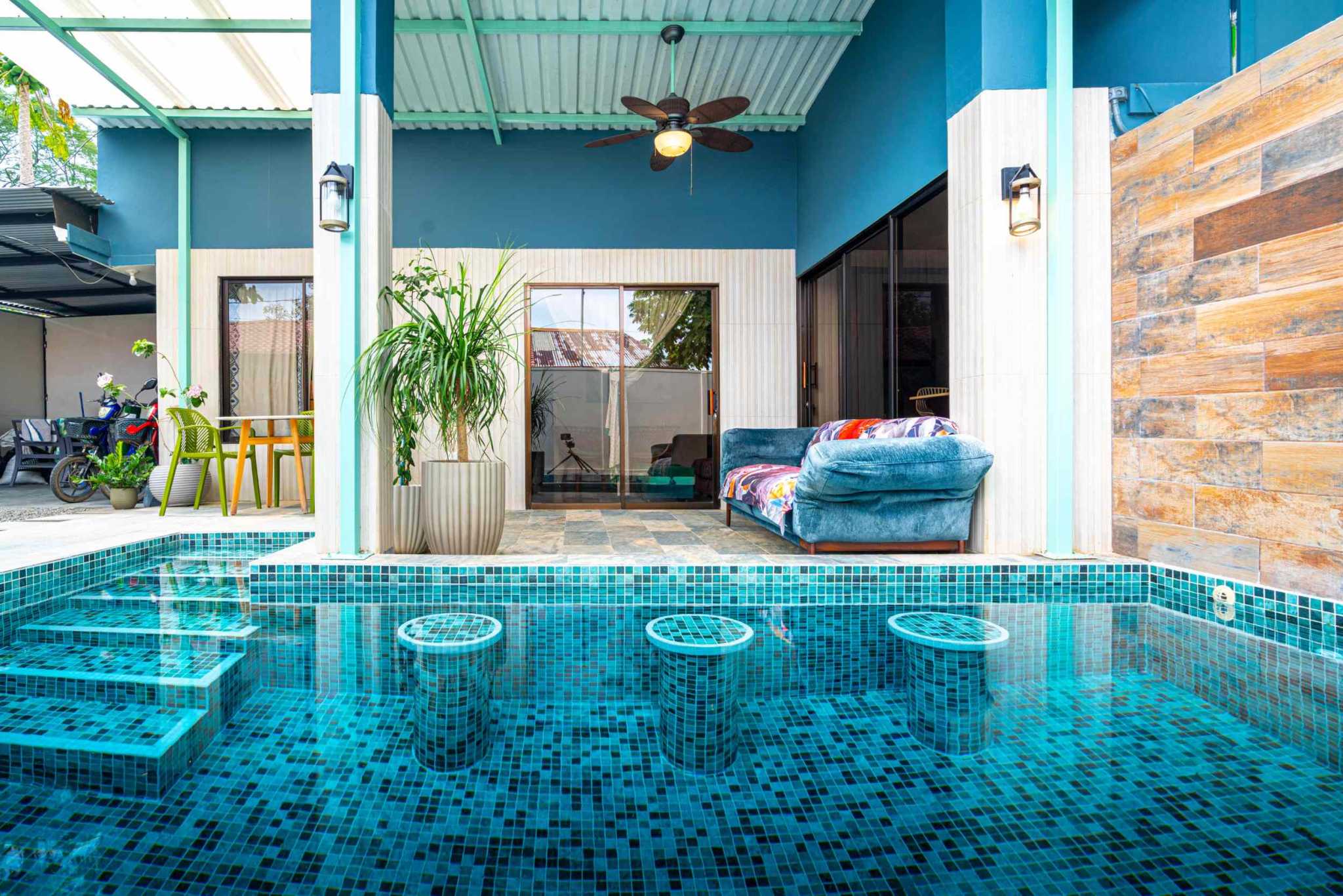 43534 (15) Beautiful 3-Bedroom Main Home with Two Rental Villas and Pool in Walk-to-Beach Location in Bahia near Uvita Costa Rica