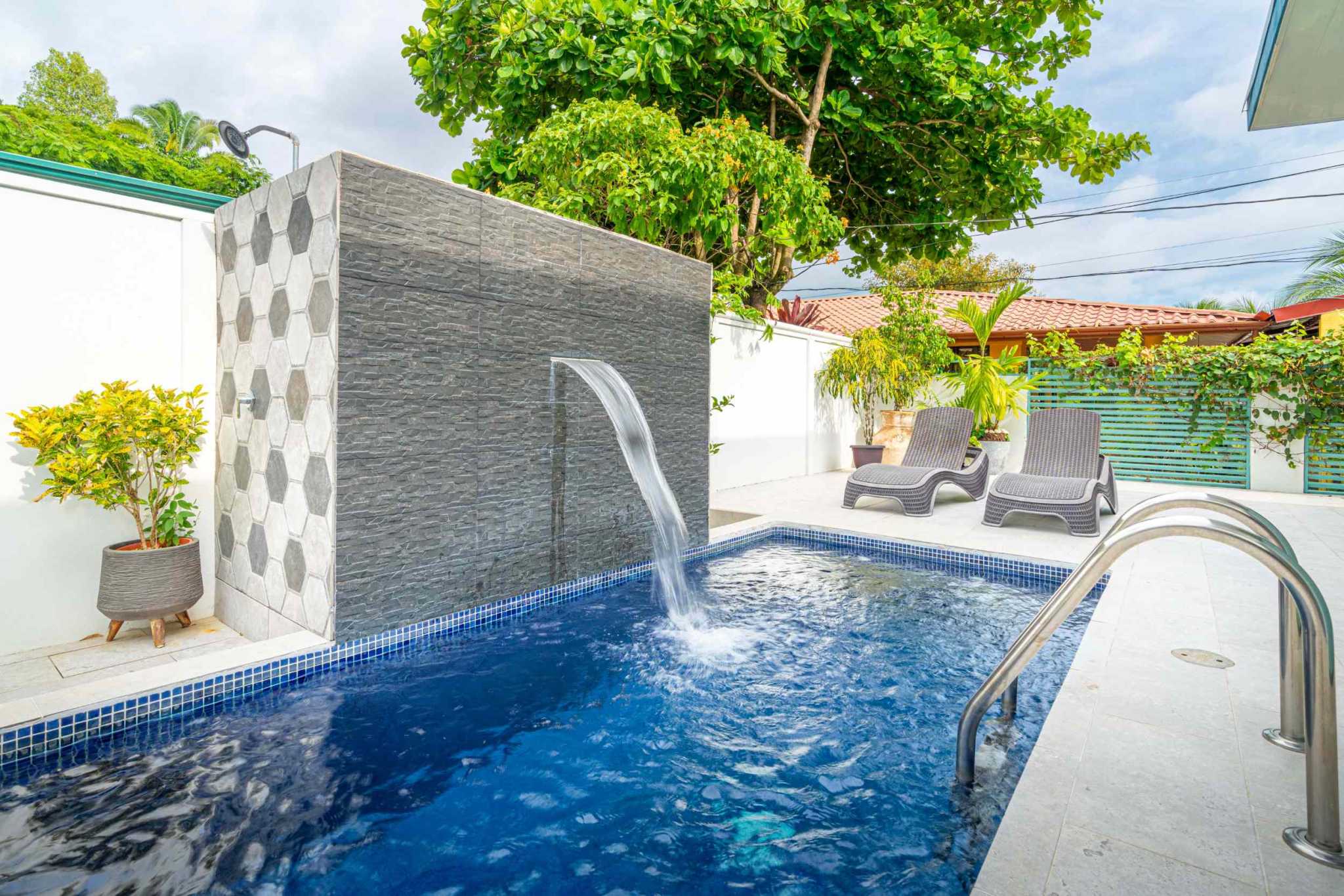 43534 (41) Beautiful 3-Bedroom Main Home with Two Rental Villas and Pool in Walk-to-Beach Location in Bahia near Uvita Costa Rica