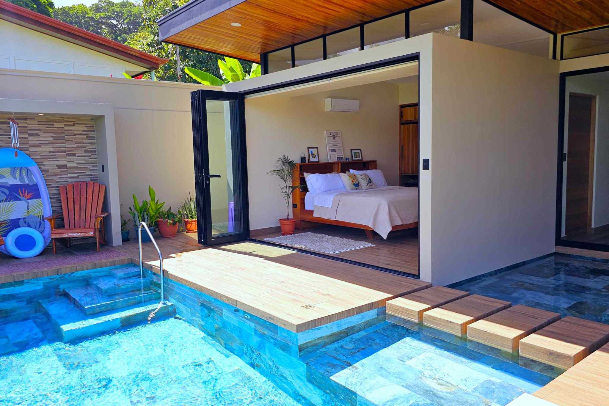43861 (16) Elegant New 2-Bedroom Home with 2 Extra Building Pads + Mountain Views with Pool on La Union Road in Uvita Costa Rica