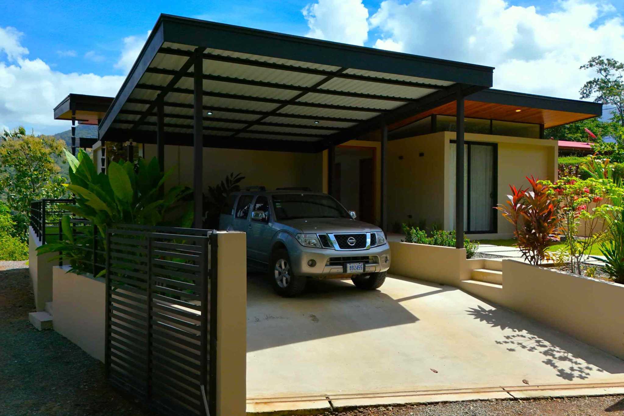43861 (22) Elegant New 2-Bedroom Home with 2 Extra Building Pads + Mountain Views with Pool on La Union Road in Uvita Costa Rica