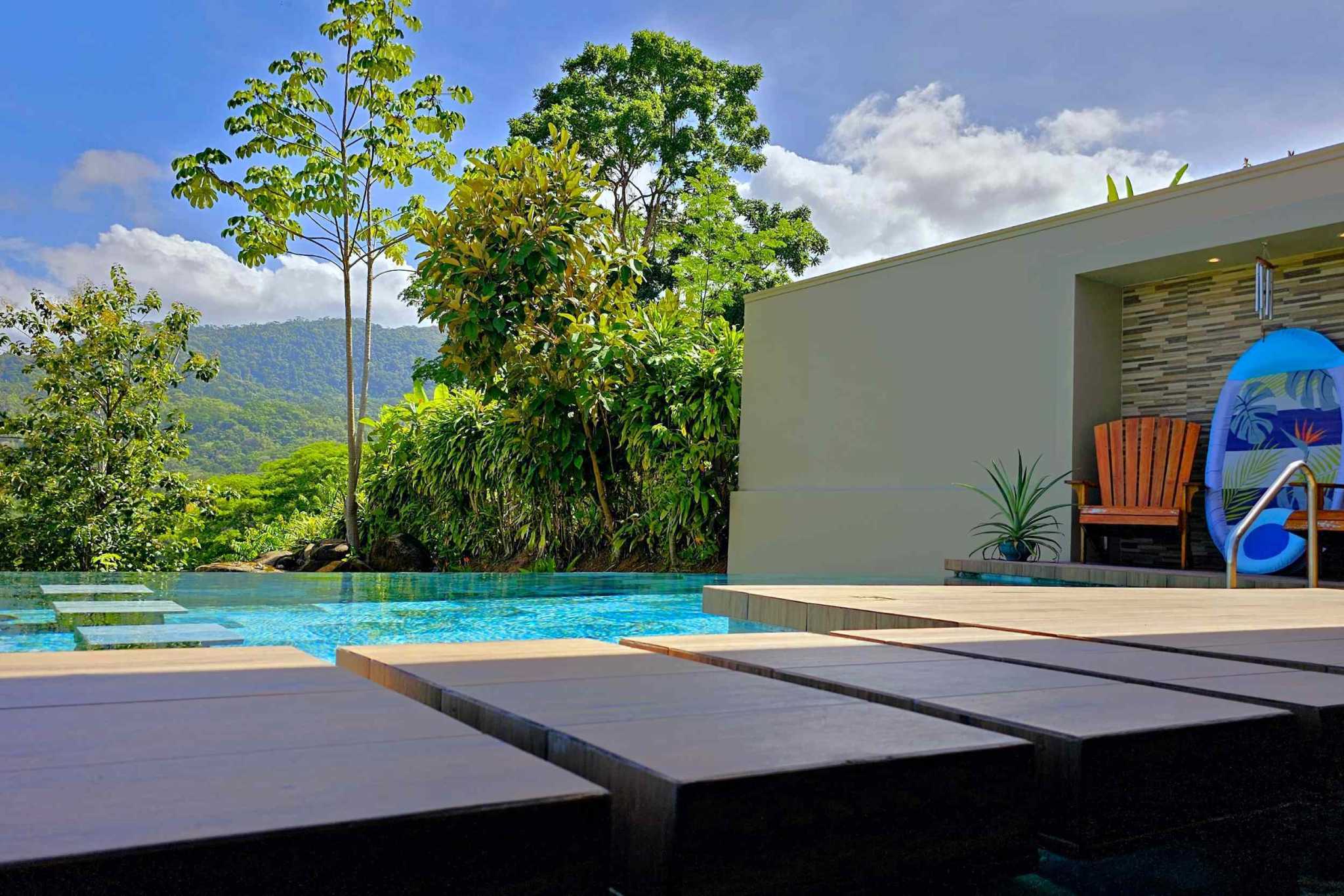 43861 (38) Elegant New 2-Bedroom Home with 2 Extra Building Pads + Mountain Views with Pool on La Union Road in Uvita Costa Rica