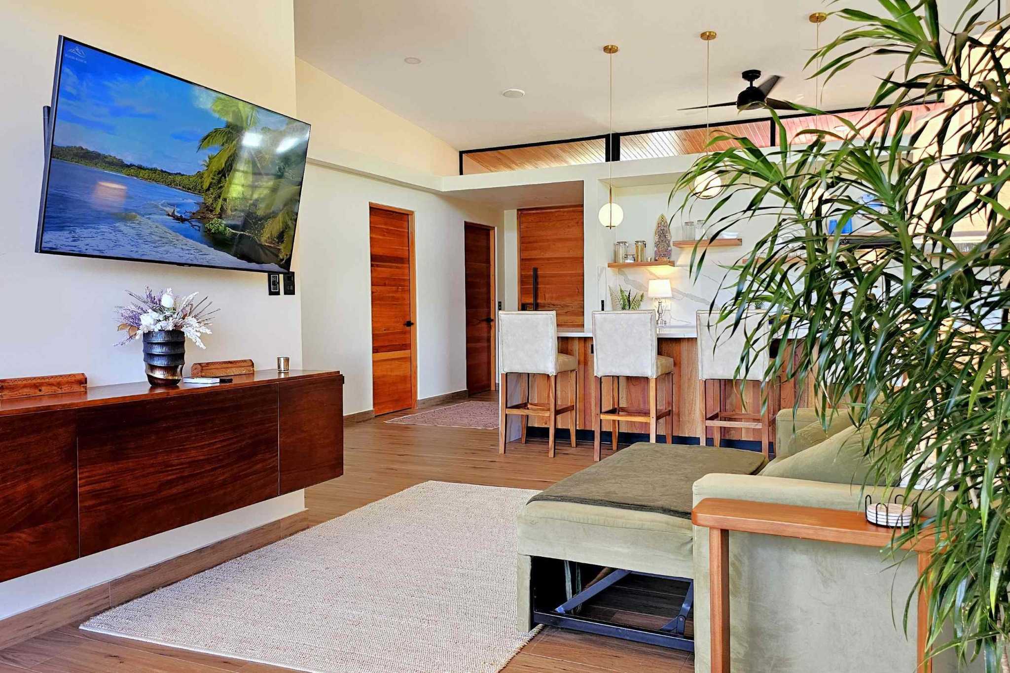 43861 (44) Elegant New 2-Bedroom Home with 2 Extra Building Pads + Mountain Views with Pool on La Union Road in Uvita Costa Rica