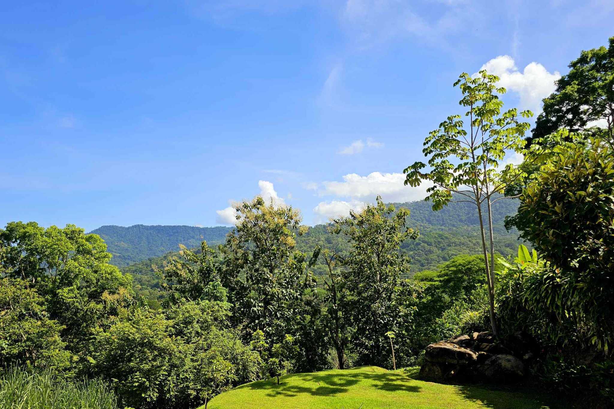 43861 (45) Elegant New 2-Bedroom Home with 2 Extra Building Pads + Mountain Views with Pool on La Union Road in Uvita Costa Rica