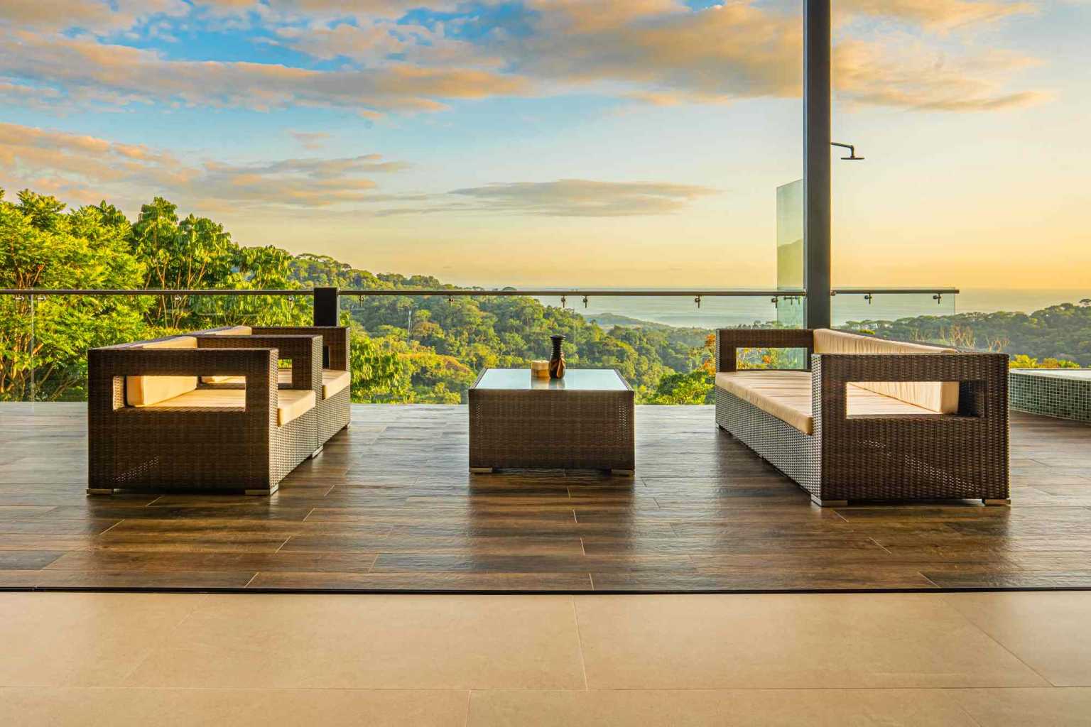 Amazing 4-Bedroom Home with Pool and Incredible Whale’s Tail & Sunset Ocean Views in San Josesito above Uvita Costa Rica