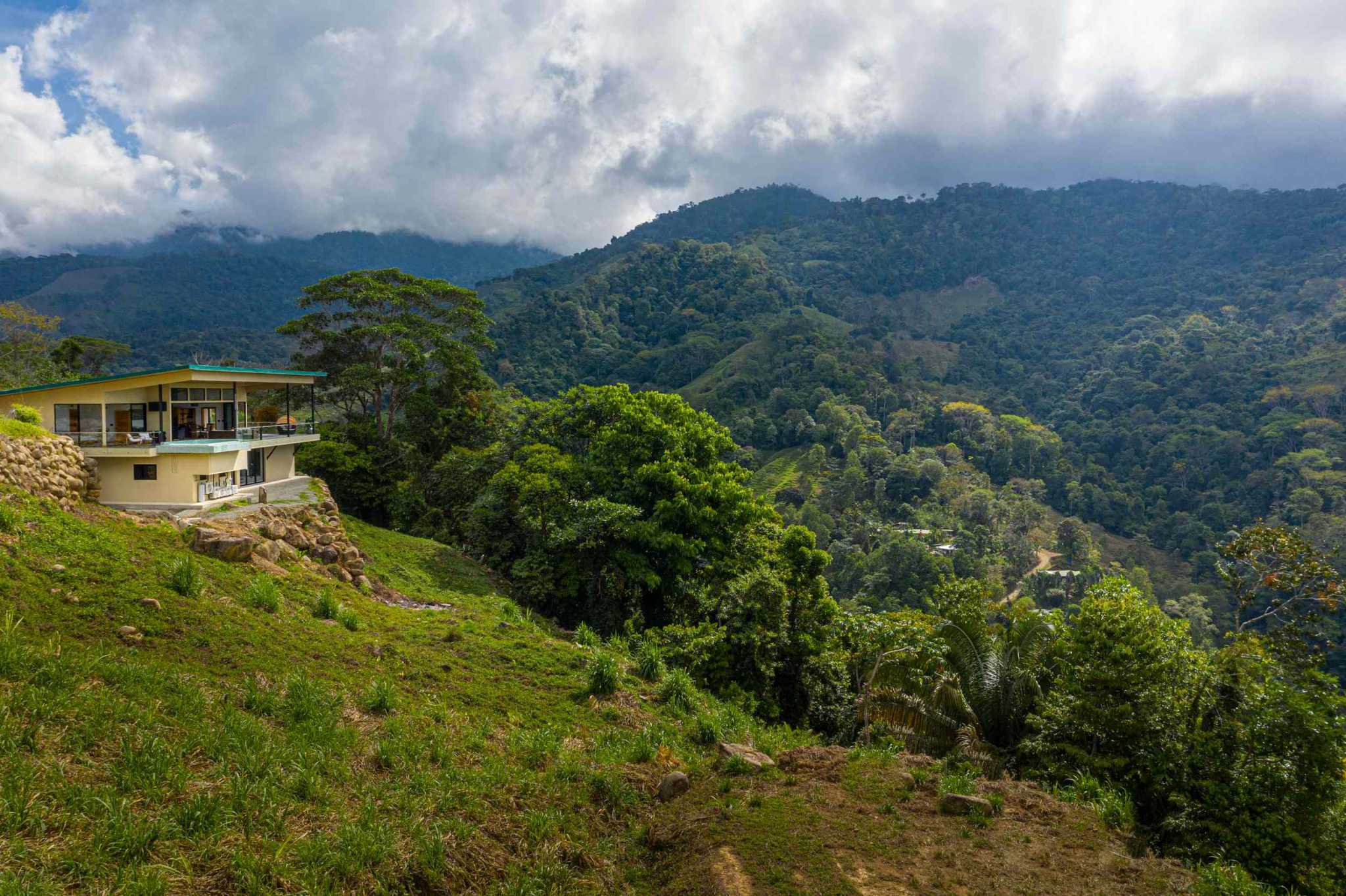 Amazing 4-Bedroom Home with Pool and Incredible Whale’s Tail & Sunset Ocean Views in San Josesito above Uvita Costa Rica