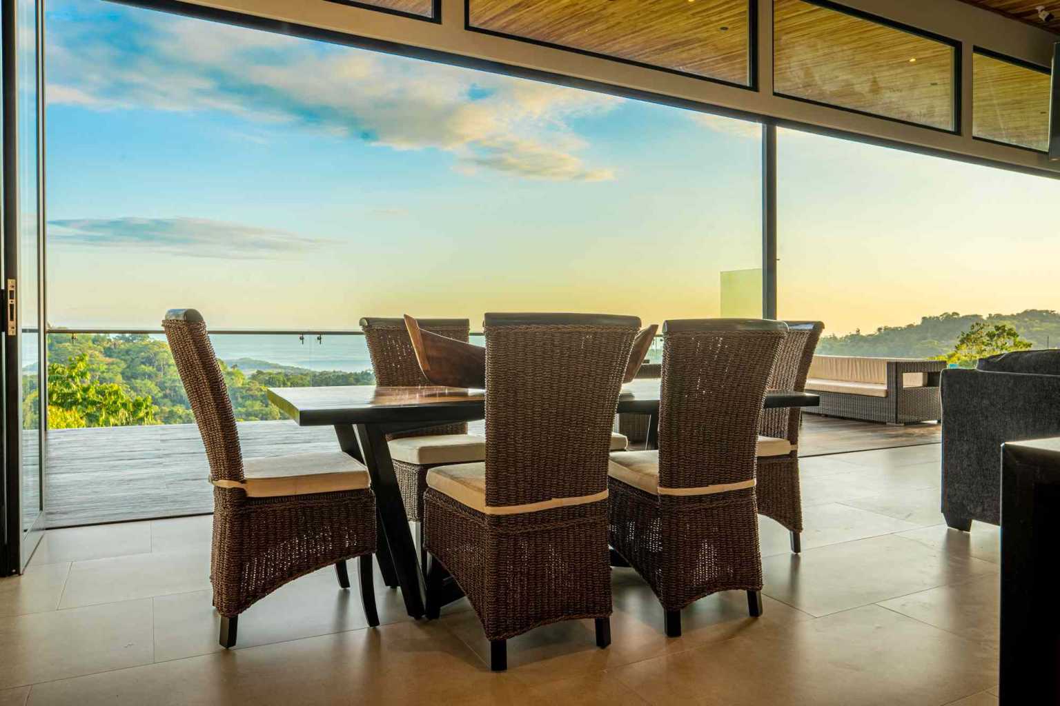 Amazing 4-Bedroom Home with Pool and Incredible Whale’s Tail & Sunset Ocean Views in San Josesito above Uvita Costa Rica