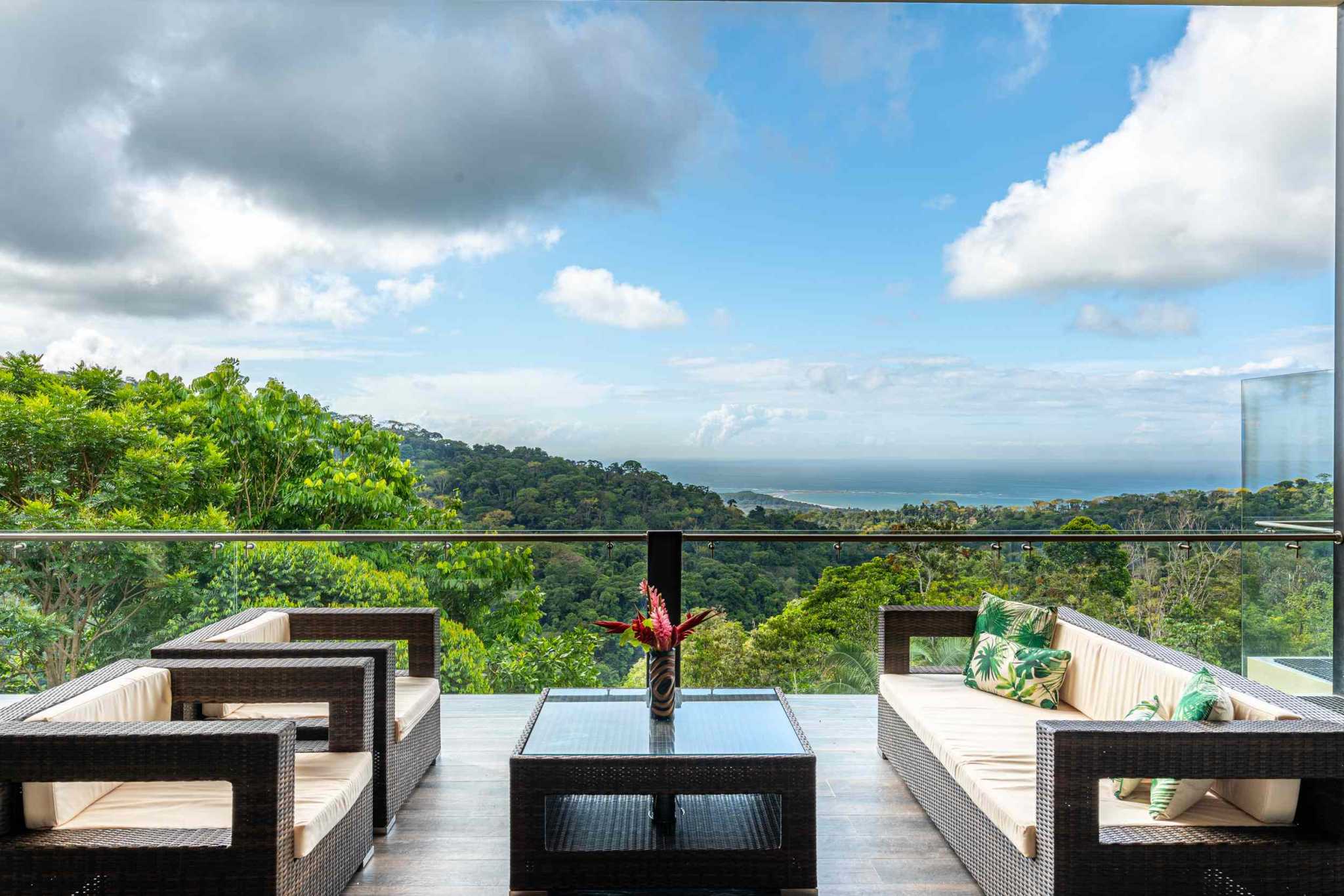 Amazing 4-Bedroom Home with Pool and Incredible Whale’s Tail & Sunset Ocean Views in San Josesito above Uvita Costa Rica
