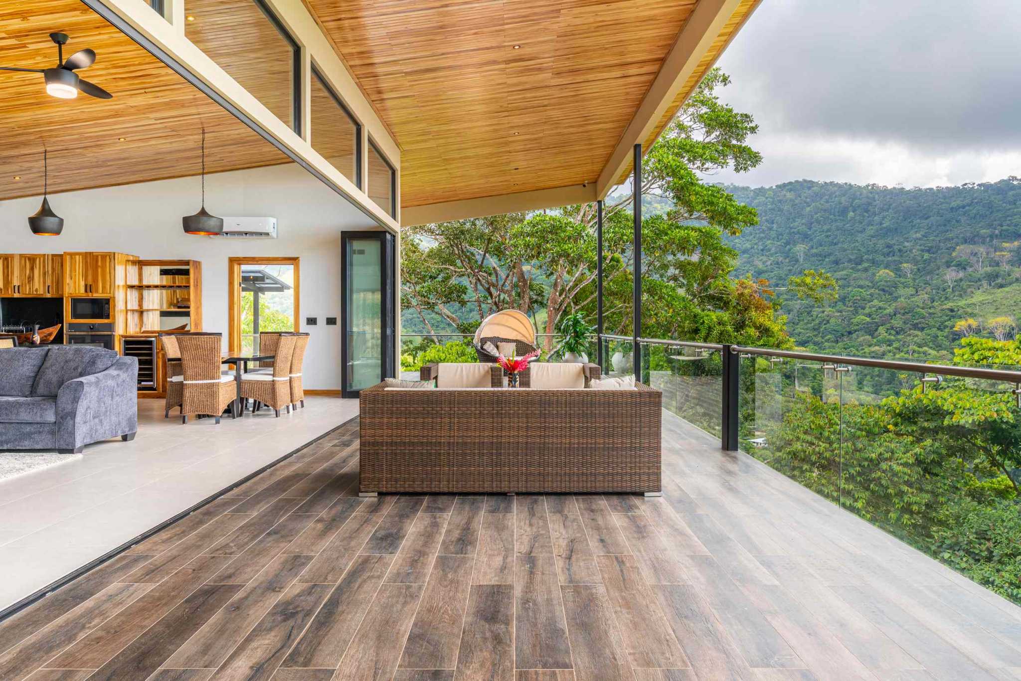 Amazing 4-Bedroom Home with Pool and Incredible Whale’s Tail & Sunset Ocean Views in San Josesito above Uvita Costa Rica