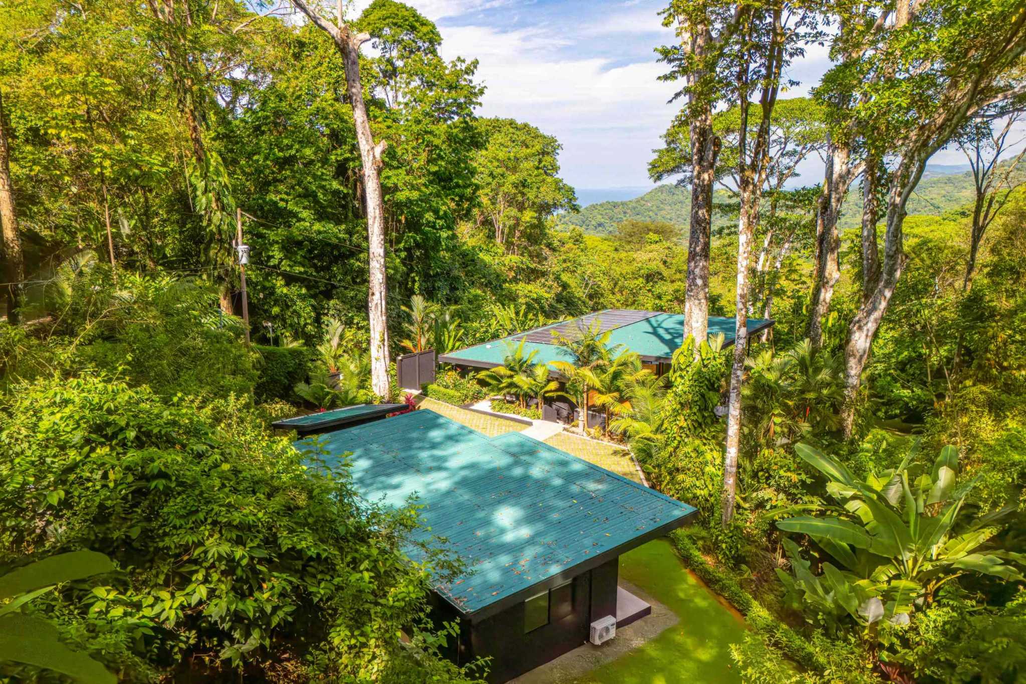 Escaleras Modern Elegance with Ocean Window Views and Jungle Tranquility in Dominicalito Costa Rica