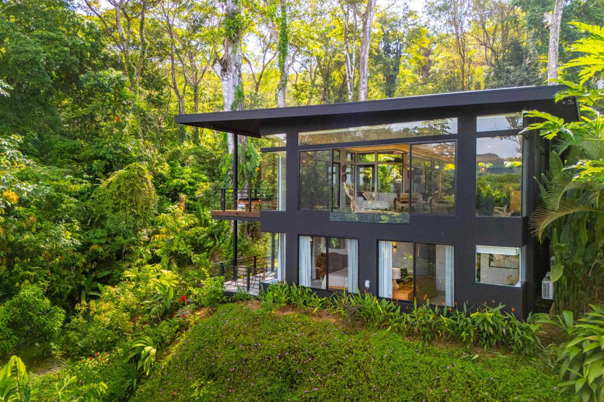Escaleras Modern Elegance with Ocean Window Views and Jungle Tranquility in Dominicalito Costa Rica
