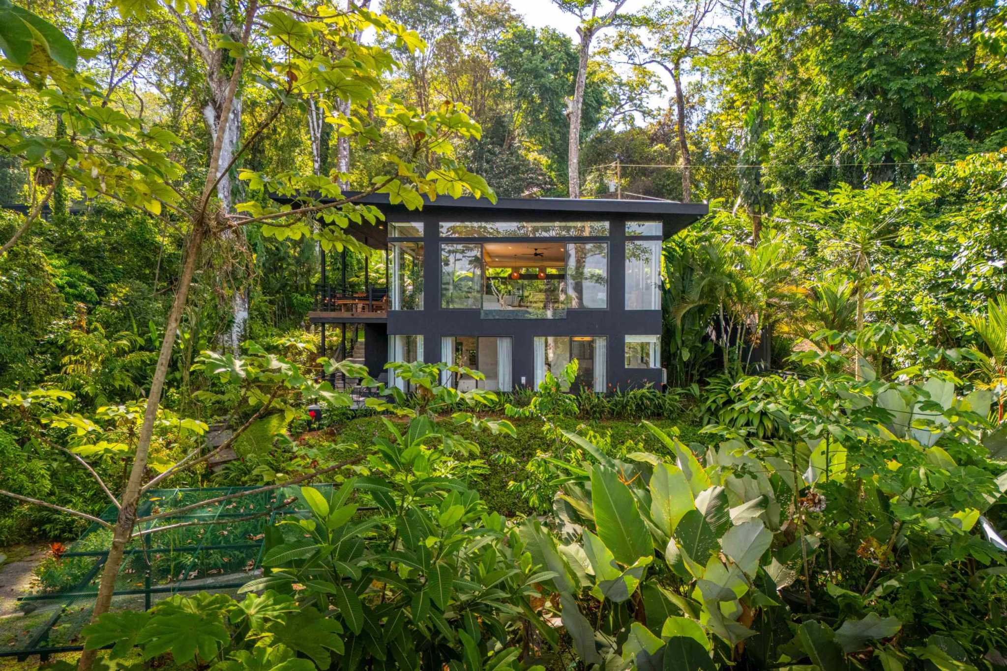 Escaleras Modern Elegance with Ocean Window Views and Jungle Tranquility in Dominicalito Costa Rica