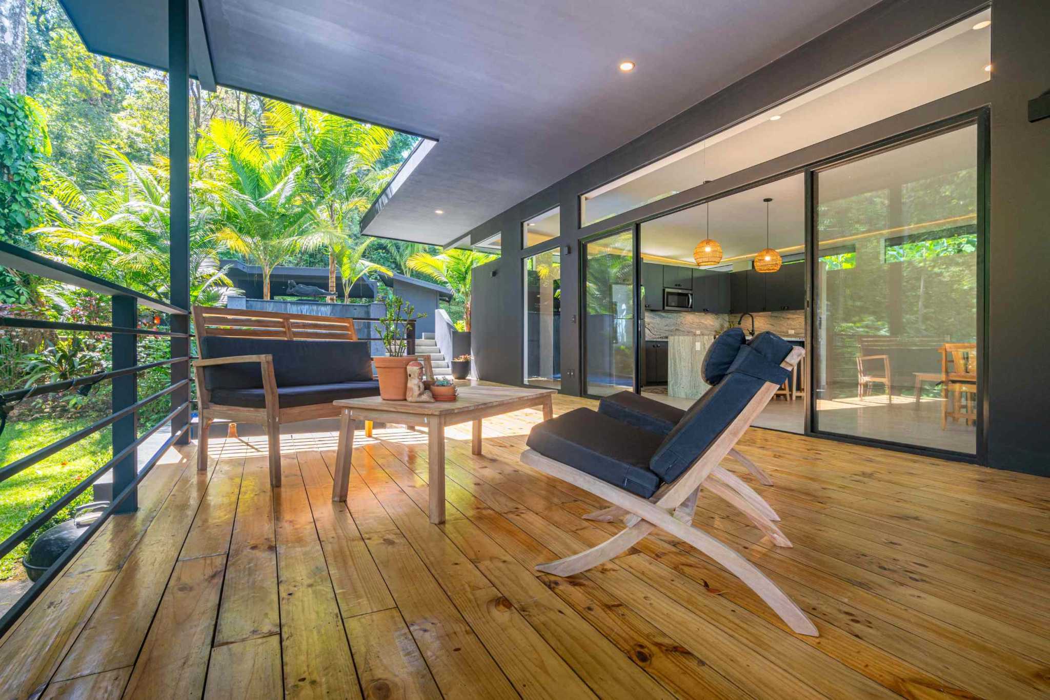 Escaleras Modern Elegance with Ocean Window Views and Jungle Tranquility in Dominicalito Costa Rica